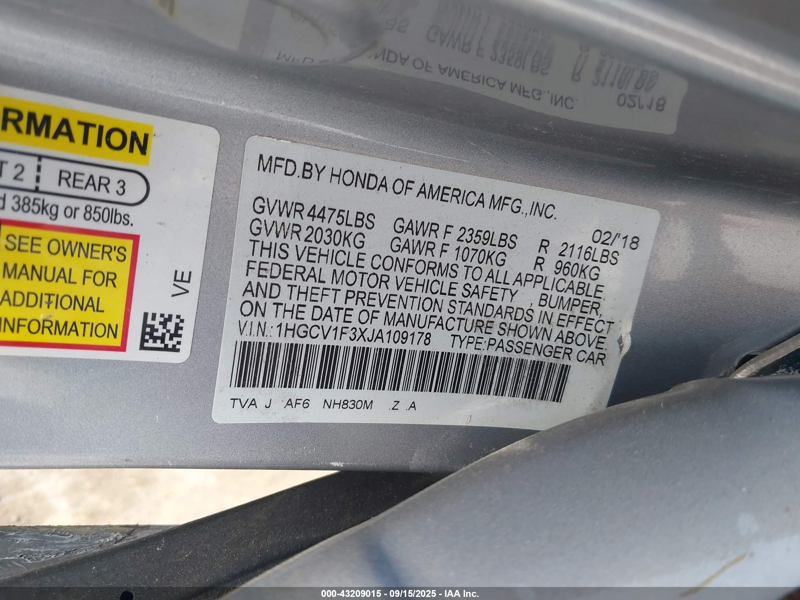 HONDA ACCORD image 9