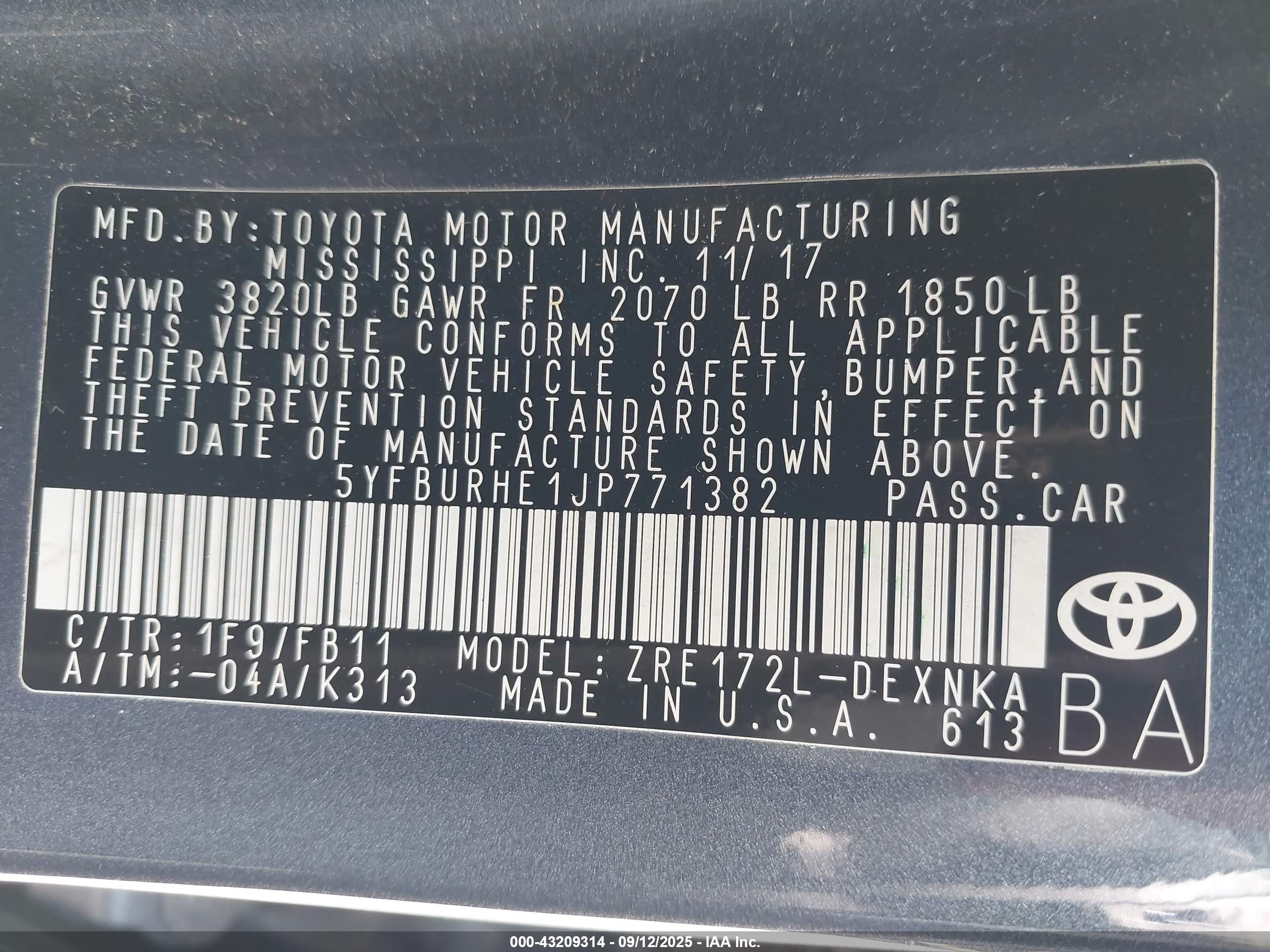 TOYOTA COROLLA image 9