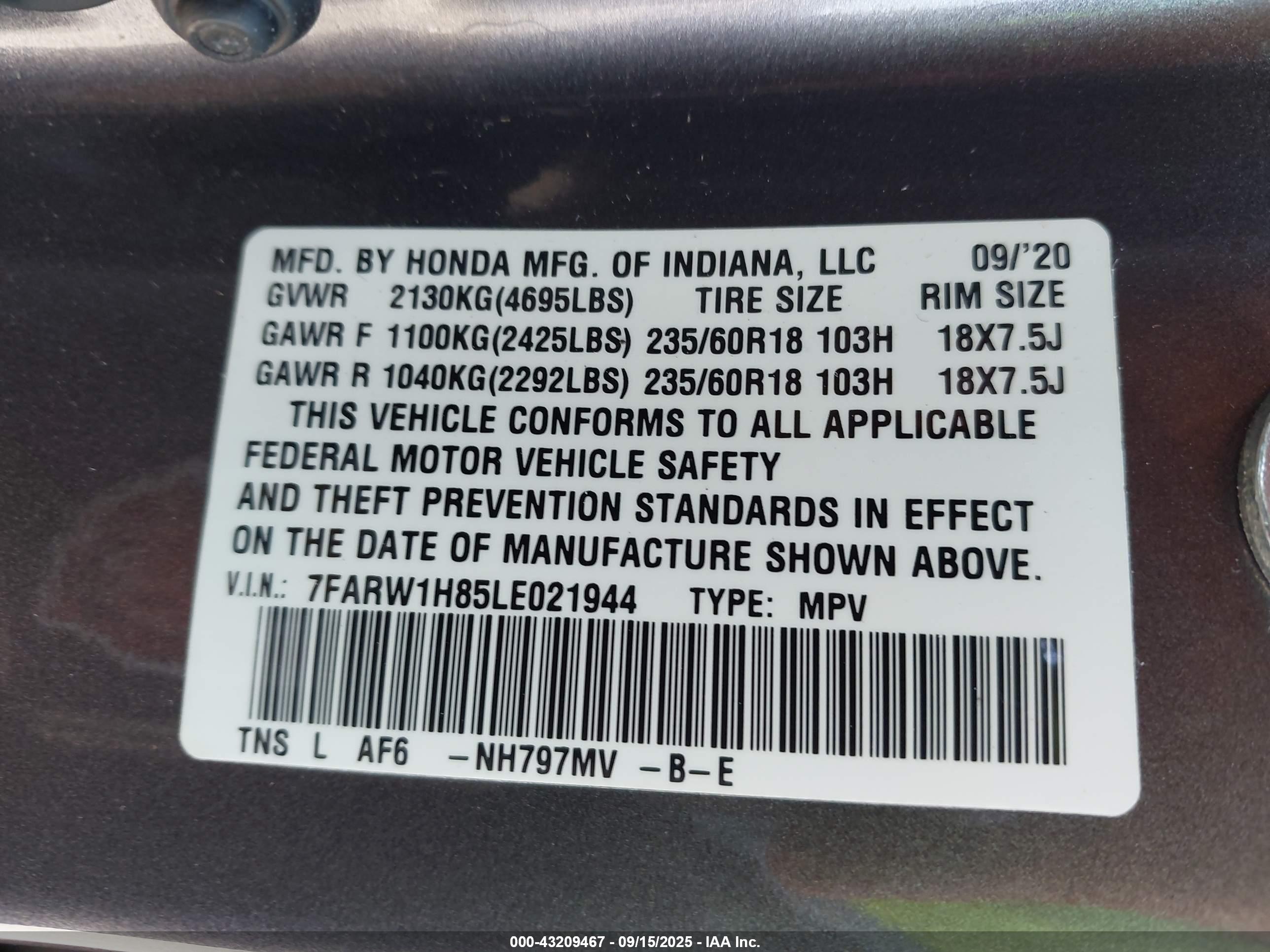 HONDA CR-V image 9