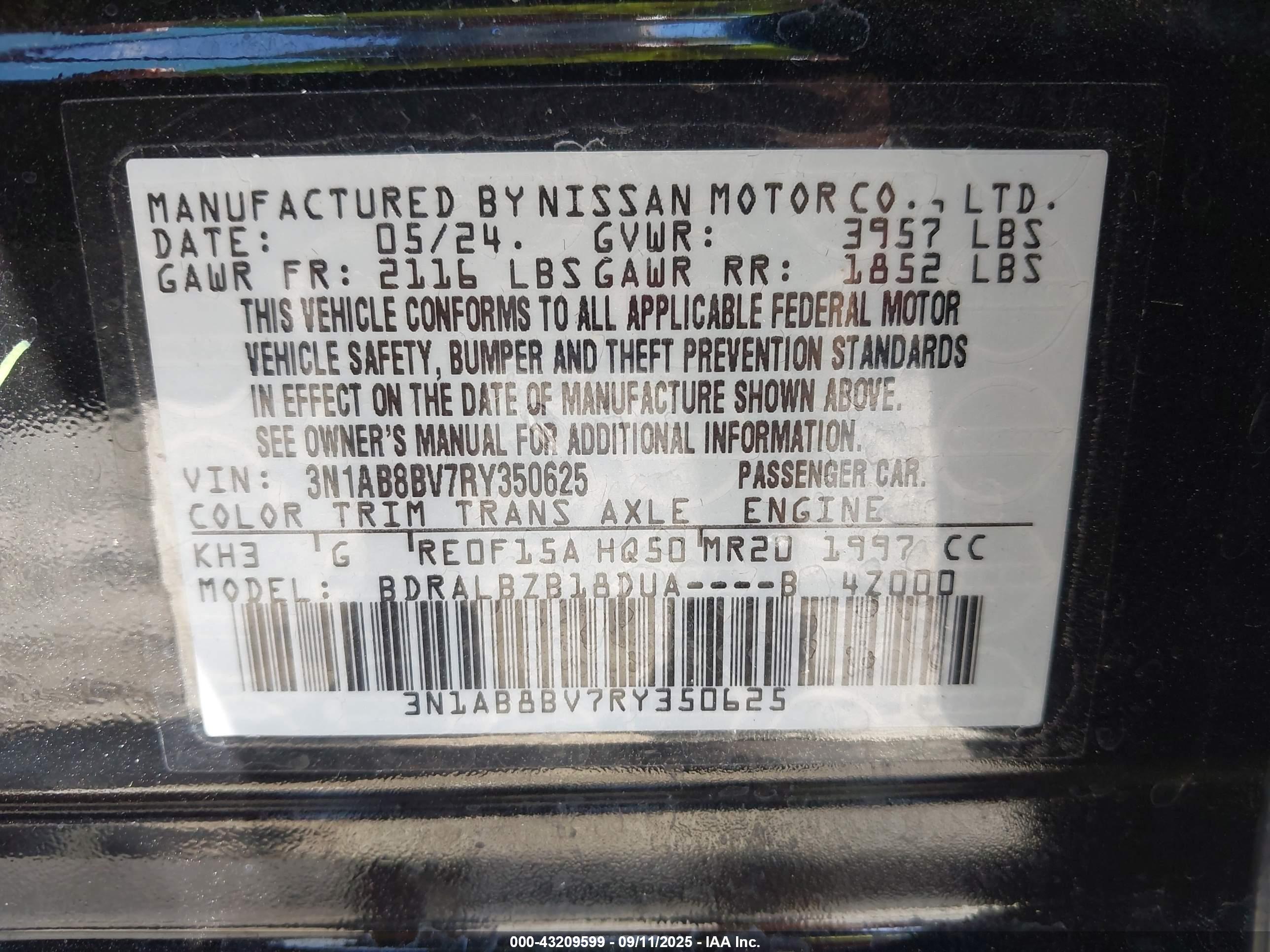 NISSAN SENTRA image 9