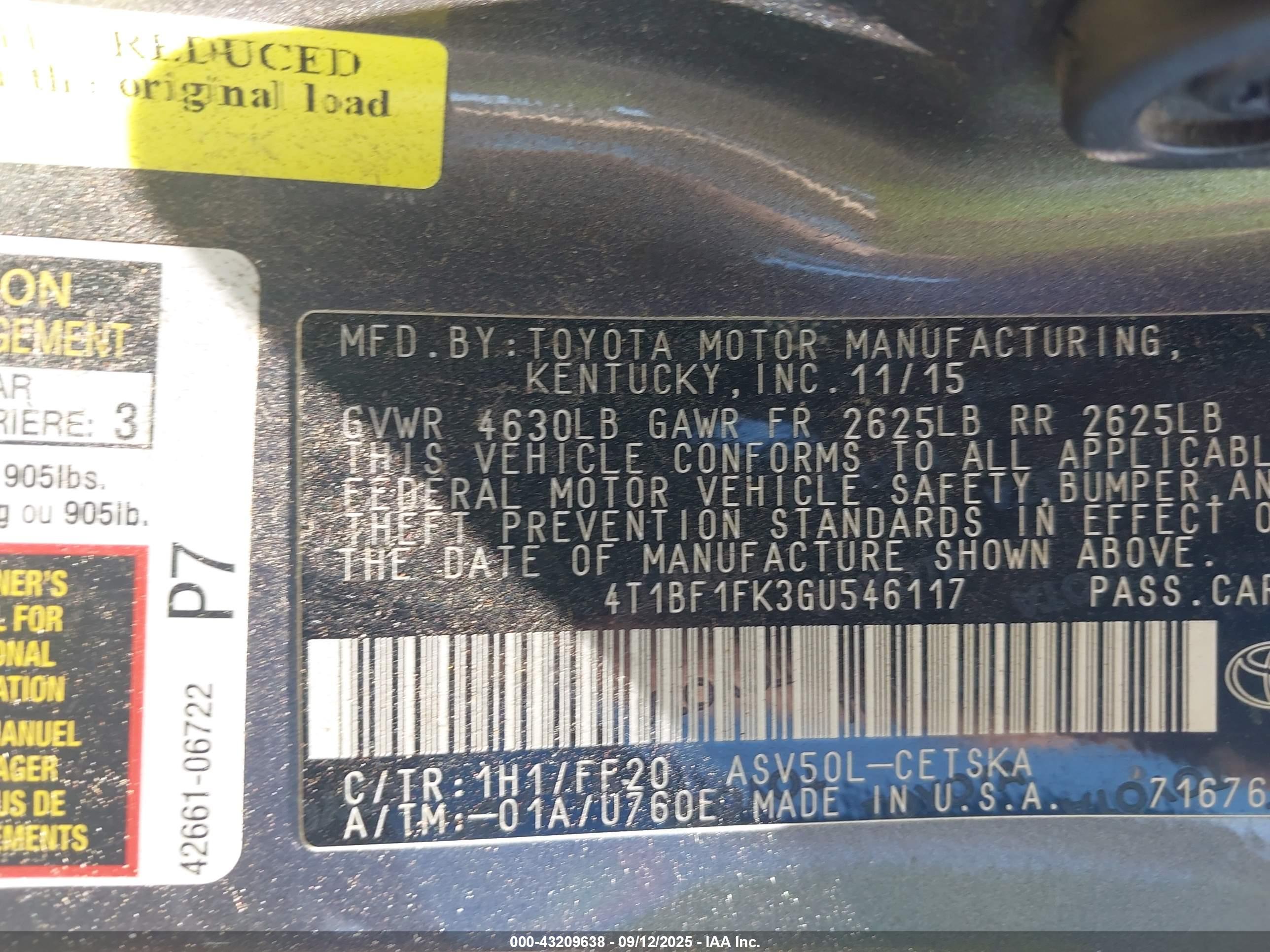 TOYOTA CAMRY image 9