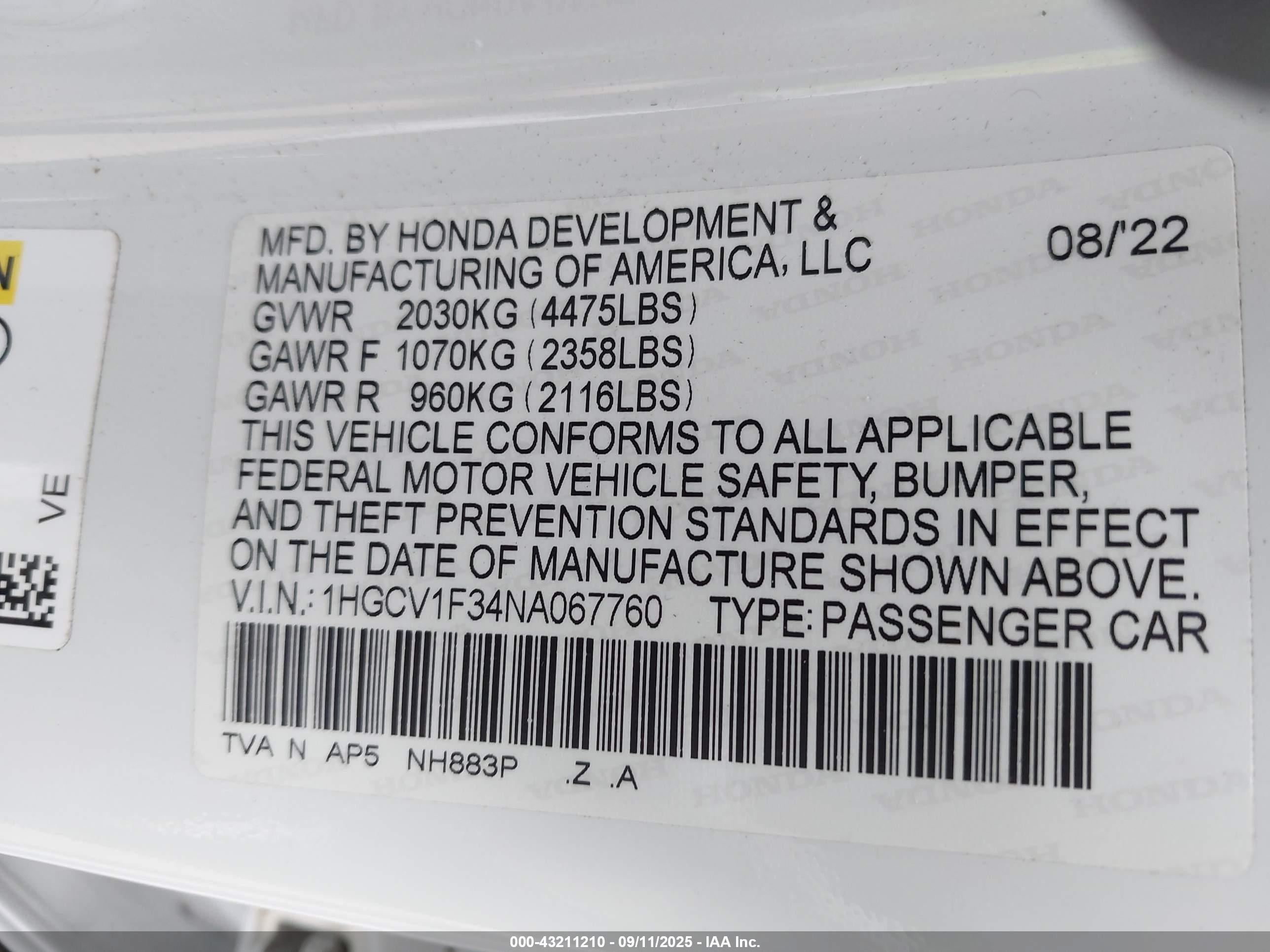HONDA ACCORD image 9