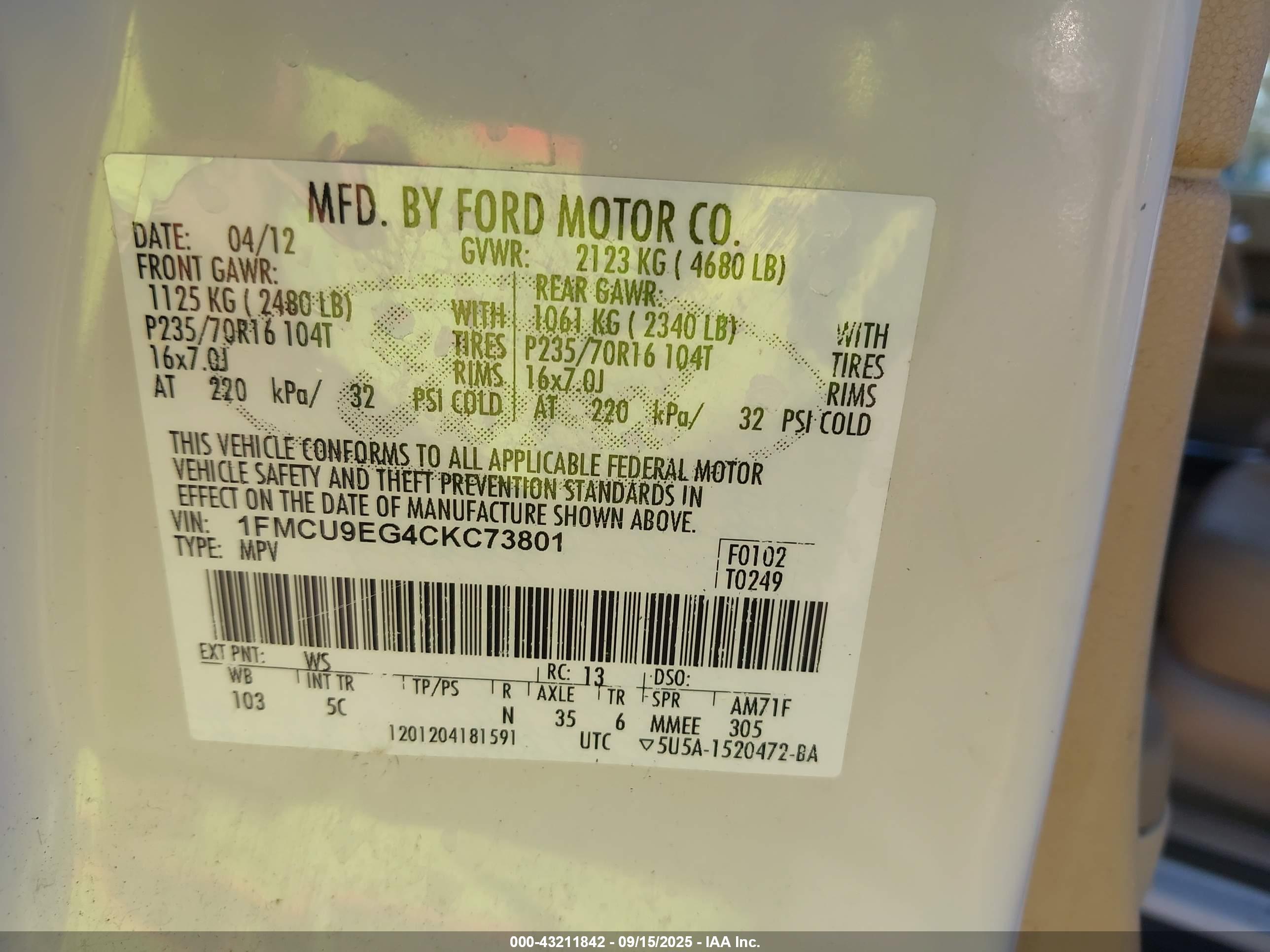 FORD ESCAPE image 9