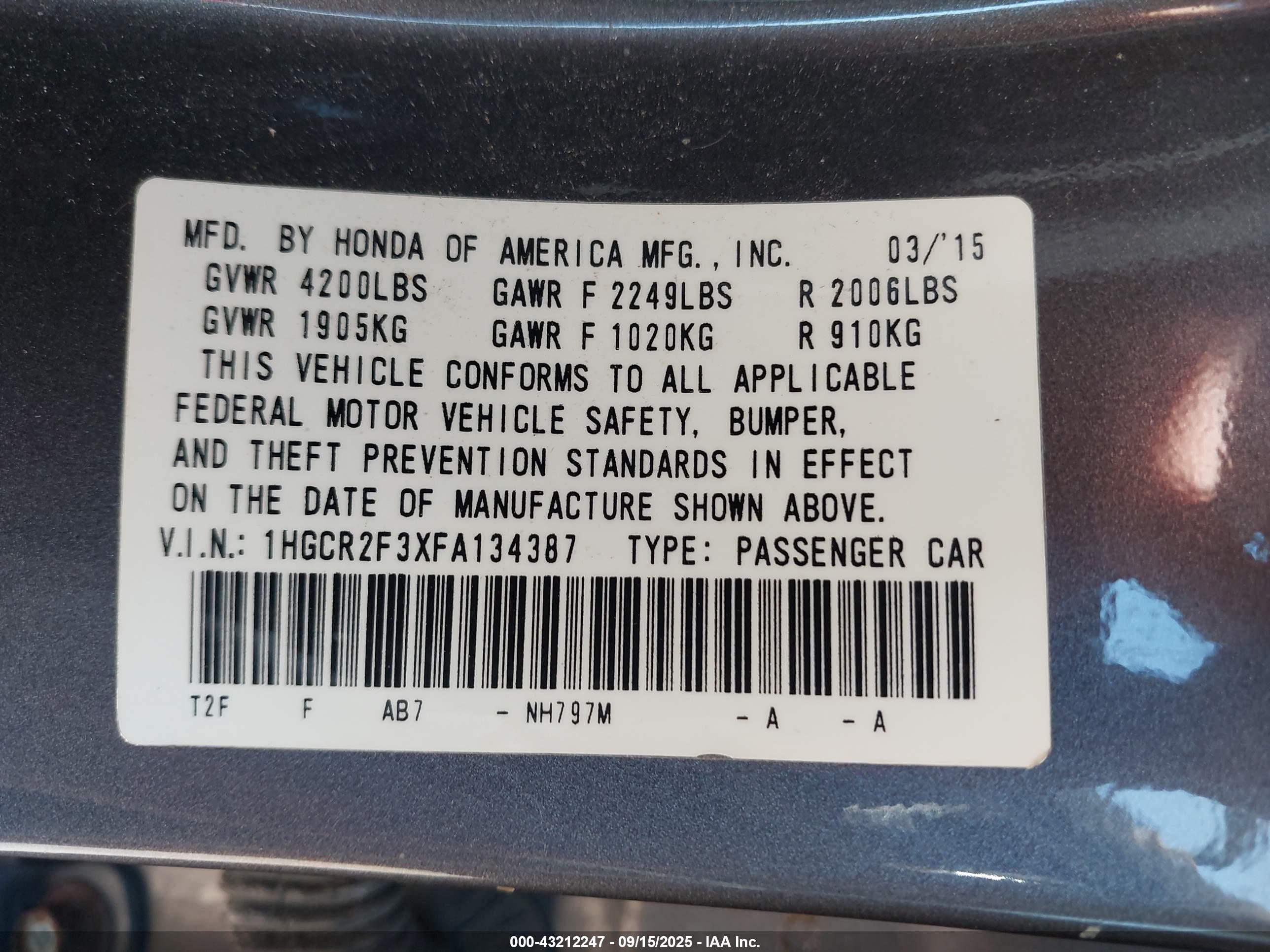 HONDA ACCORD image 9