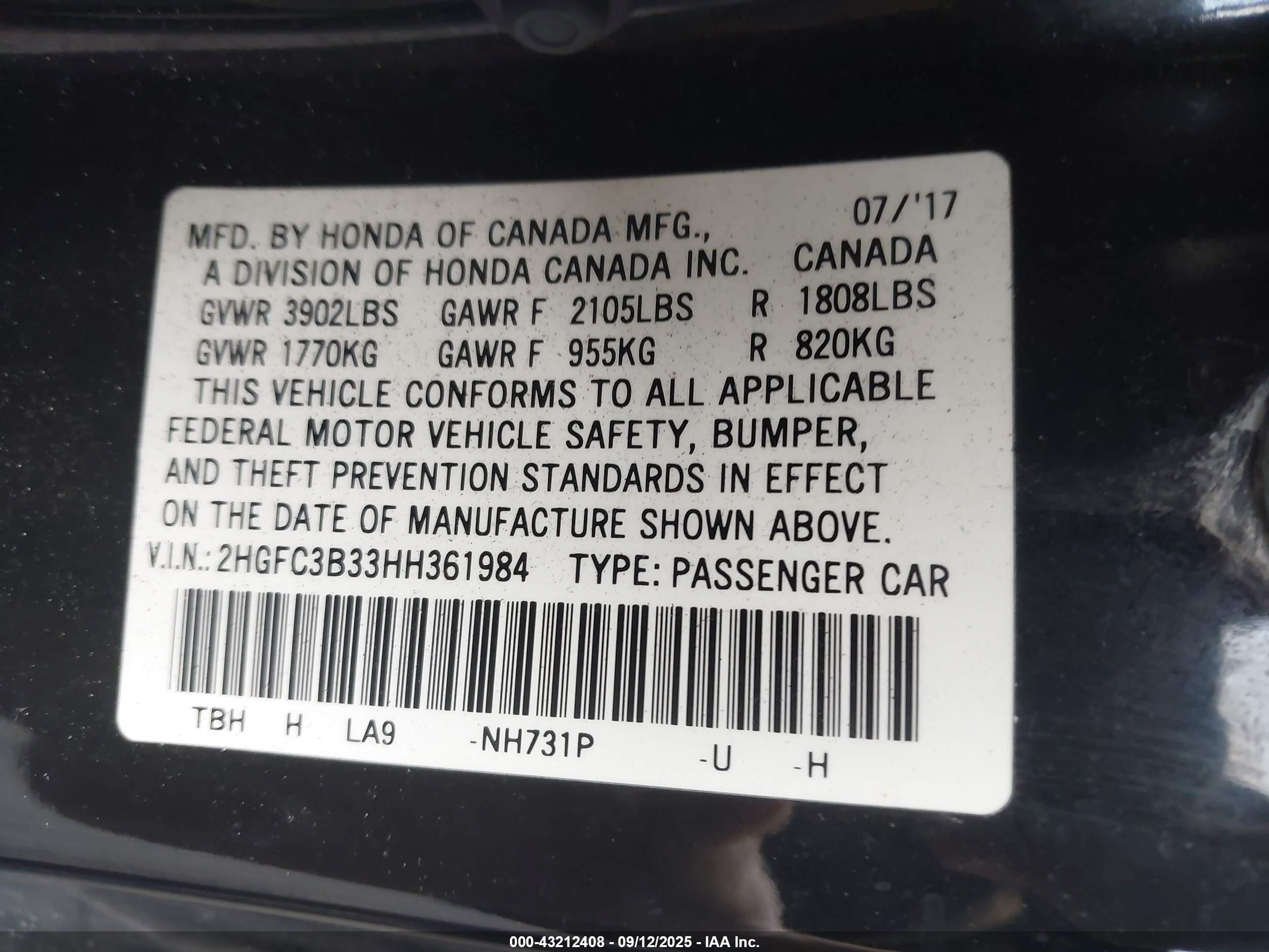 HONDA CIVIC image 9
