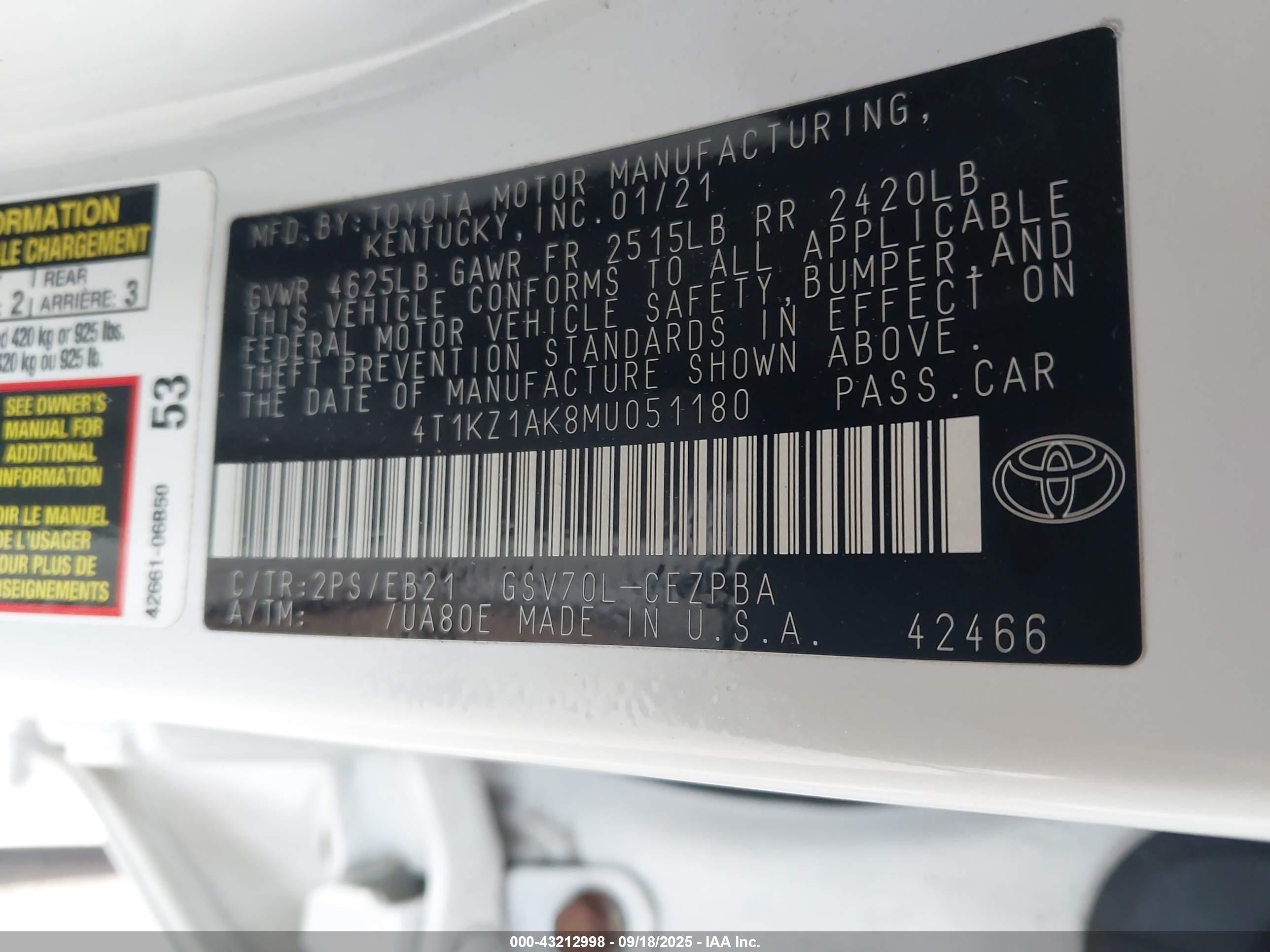 TOYOTA CAMRY image 9