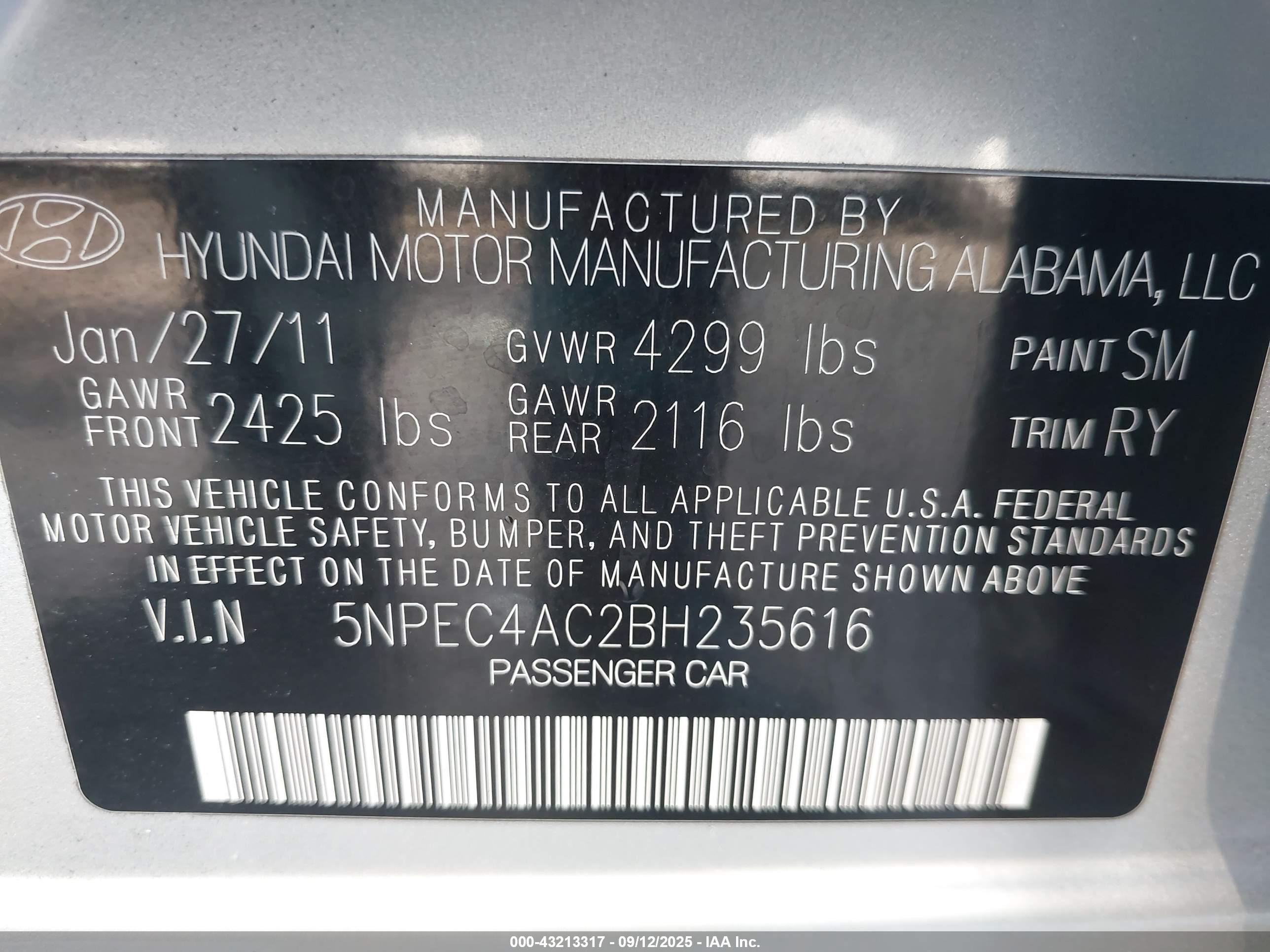 HYUNDAI SONATA image 9