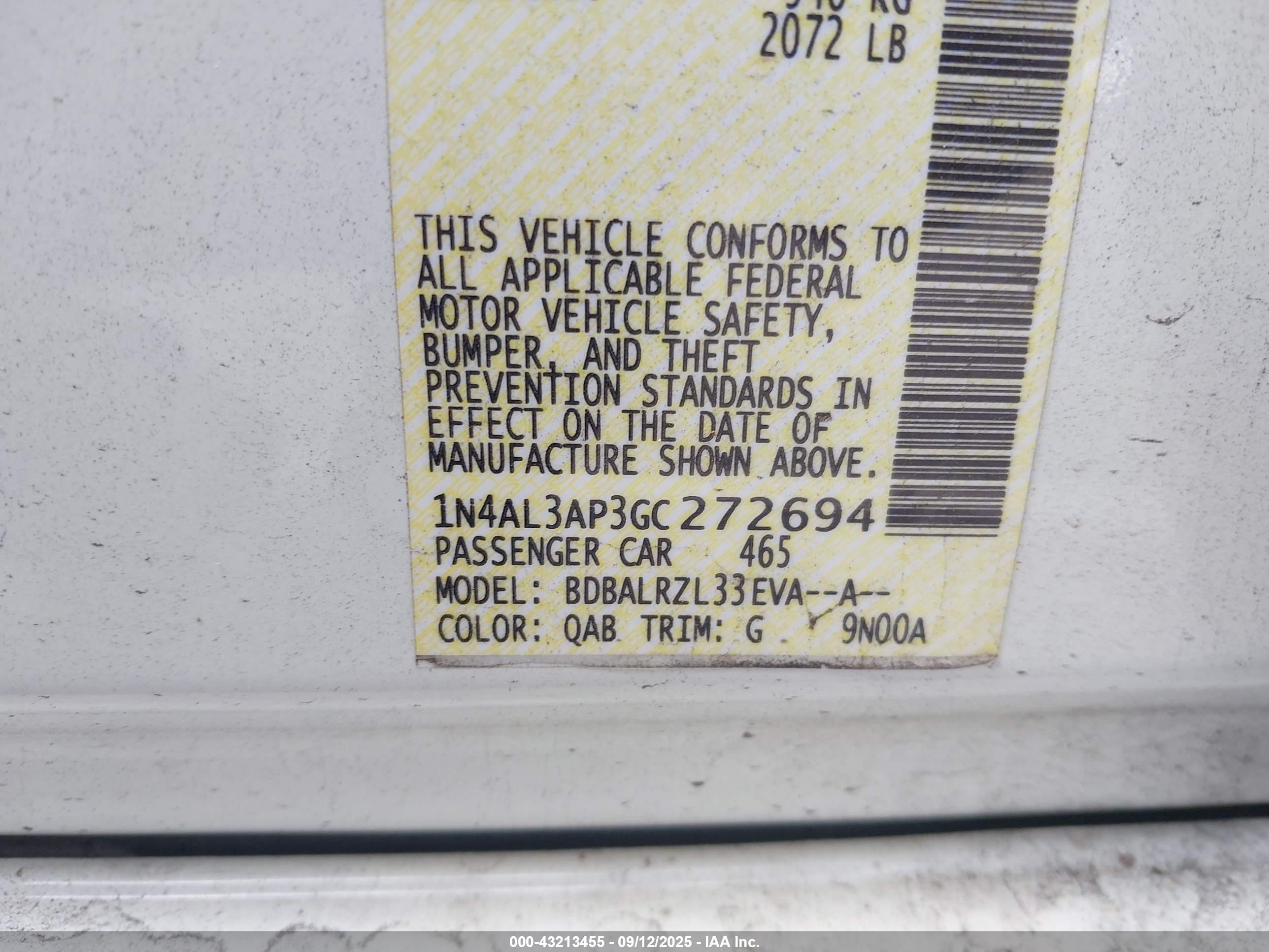 NISSAN ALTIMA image 9
