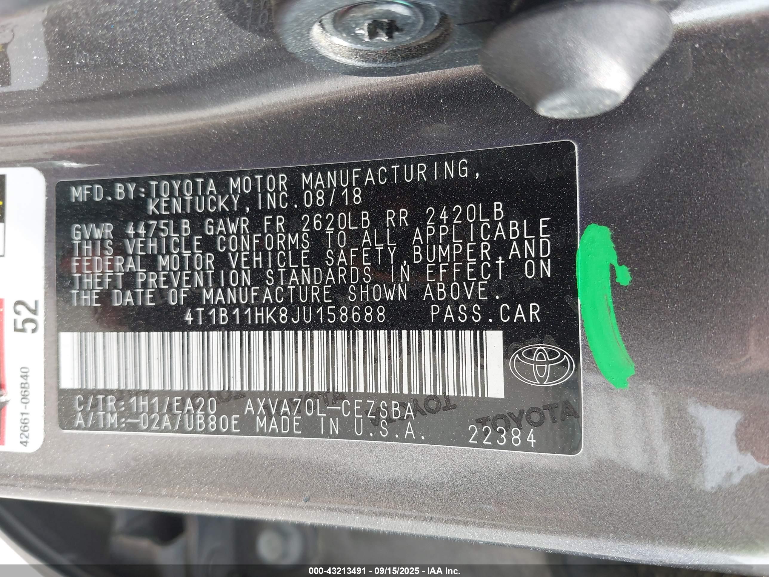 TOYOTA CAMRY image 9