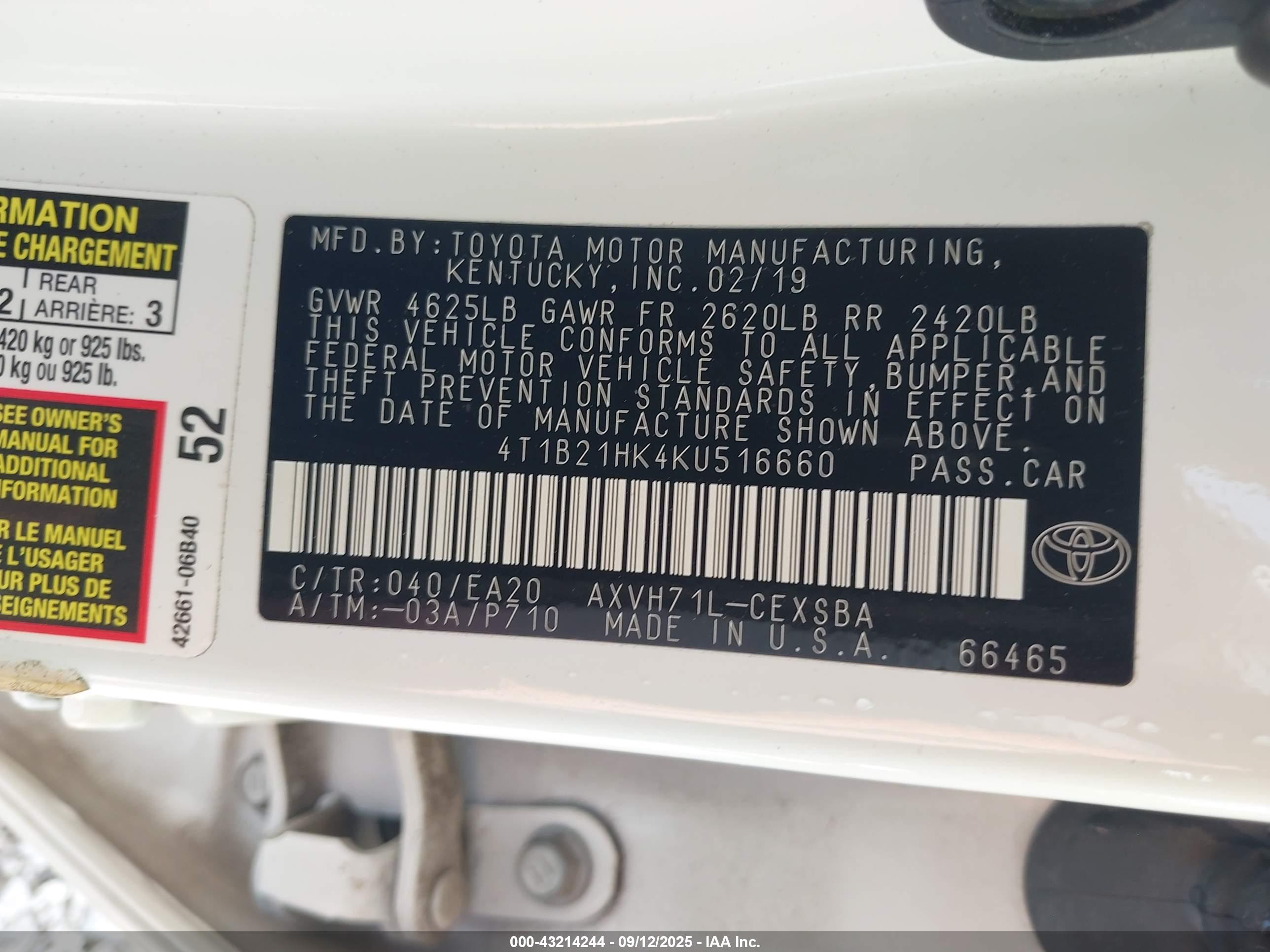 TOYOTA CAMRY image 9