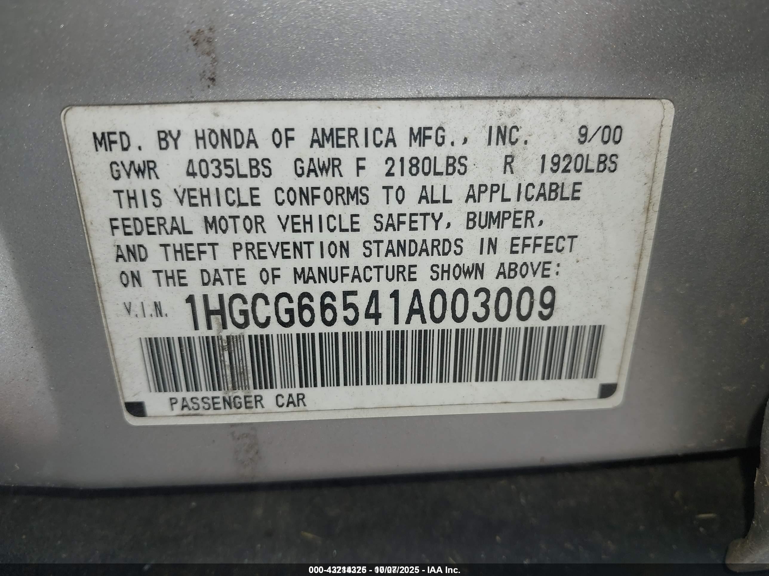 HONDA ACCORD image 9