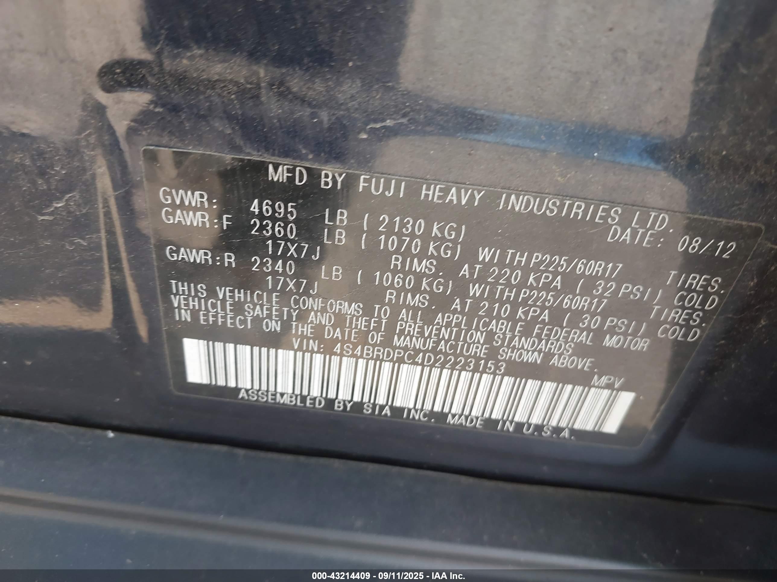 SUBARU OUTBACK image 9