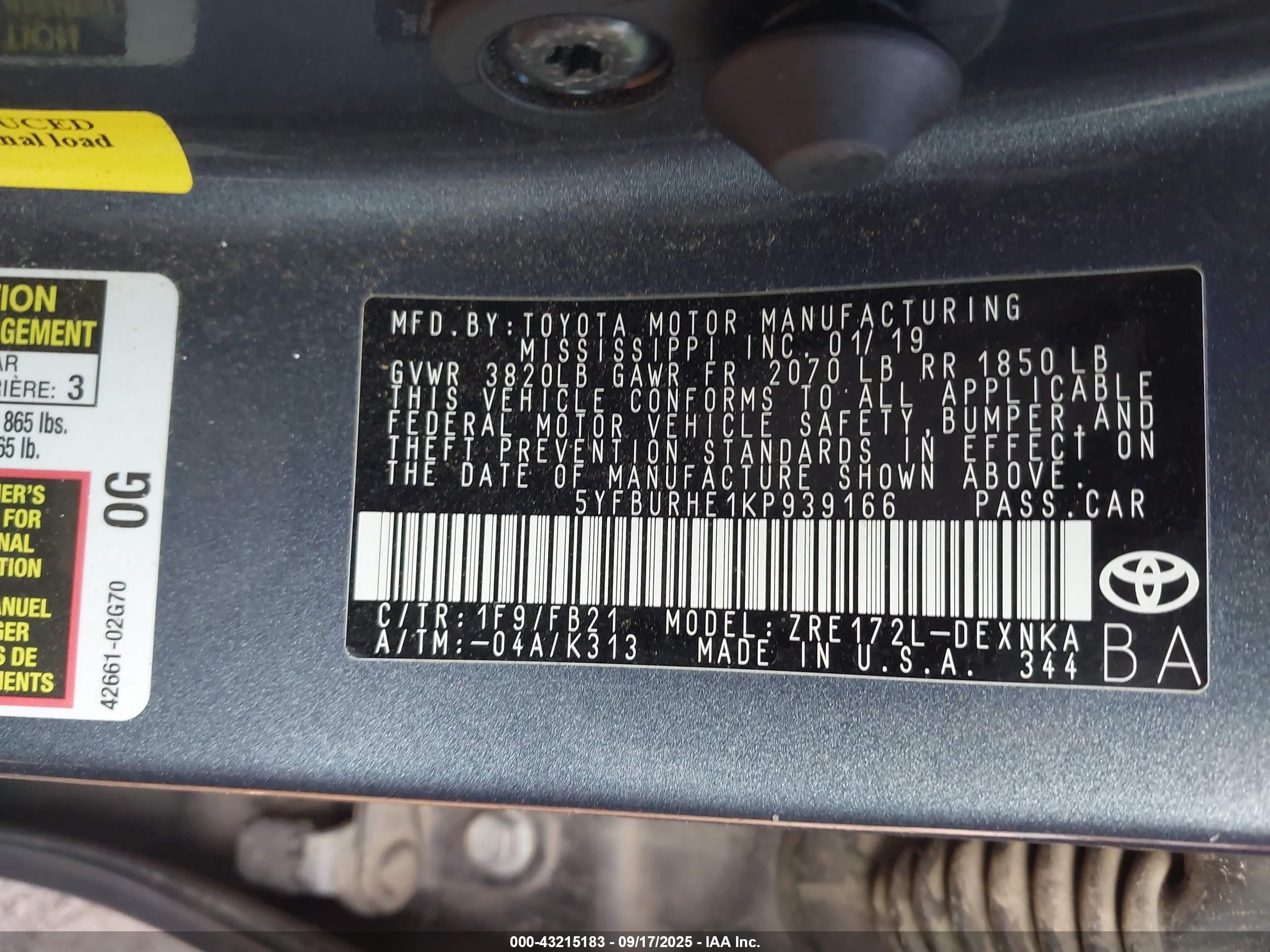 TOYOTA COROLLA image 9