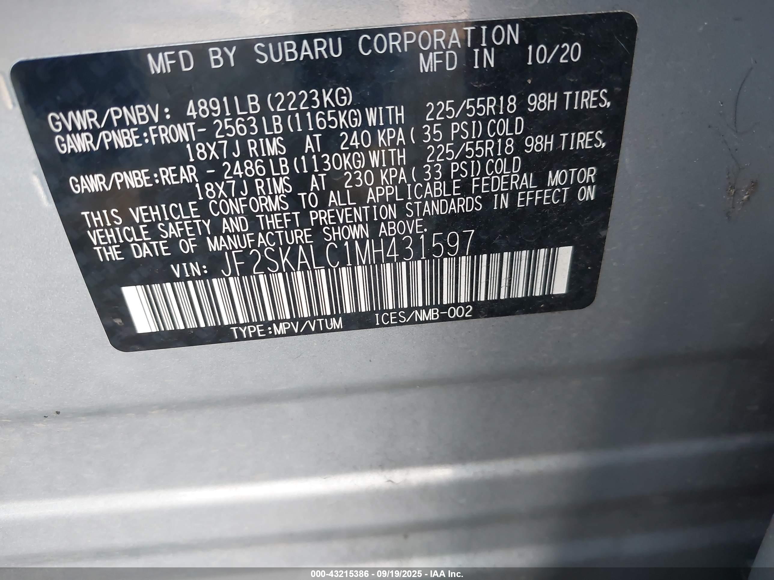 SUBARU FORESTER image 9
