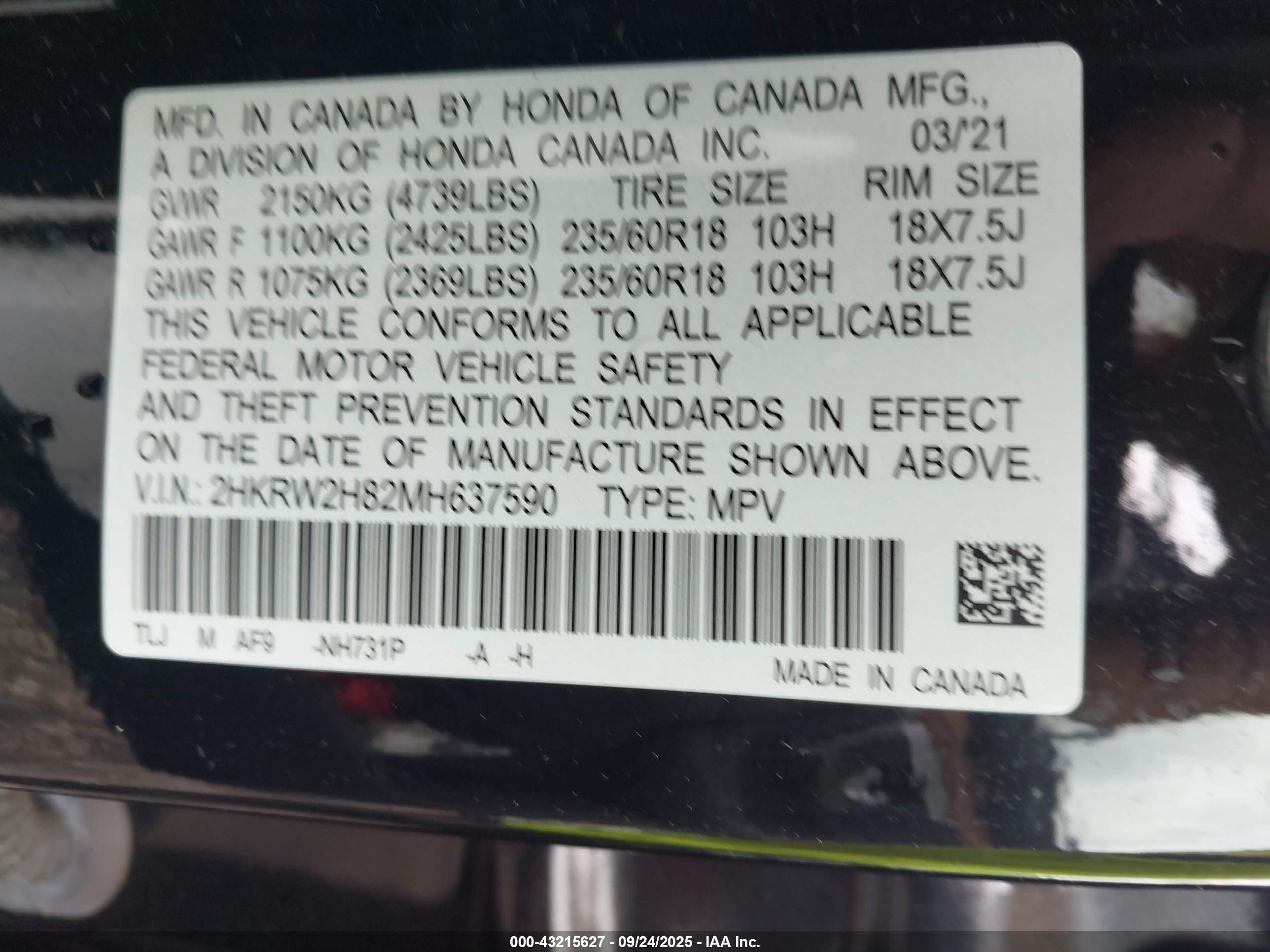 HONDA CR-V image 9