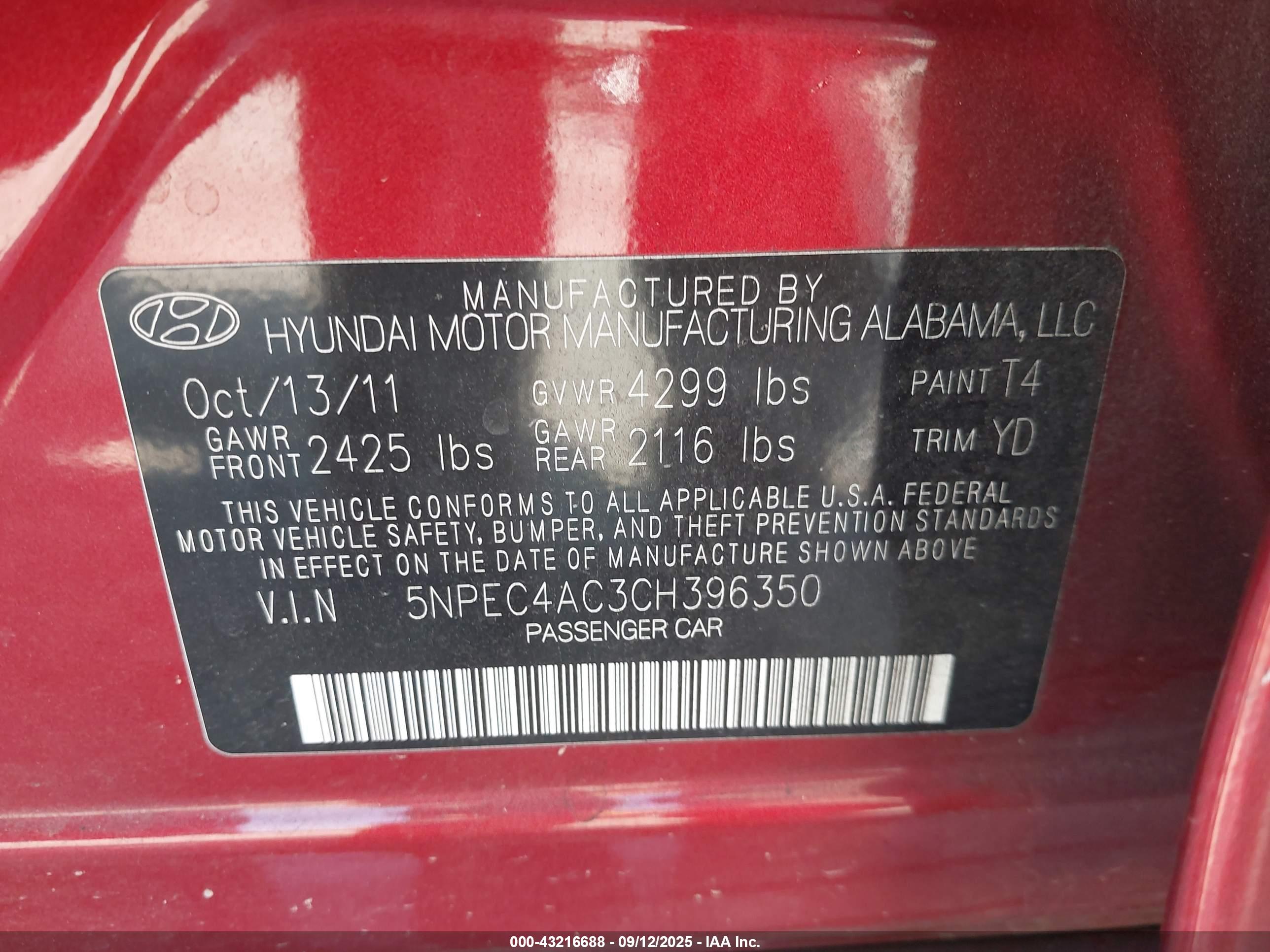 HYUNDAI SONATA image 9