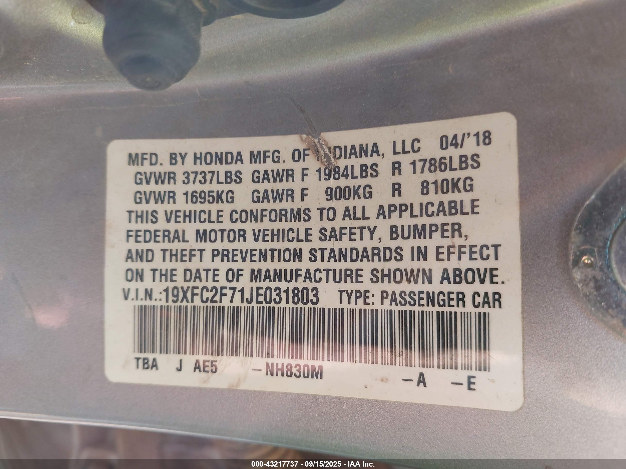 HONDA CIVIC image 9