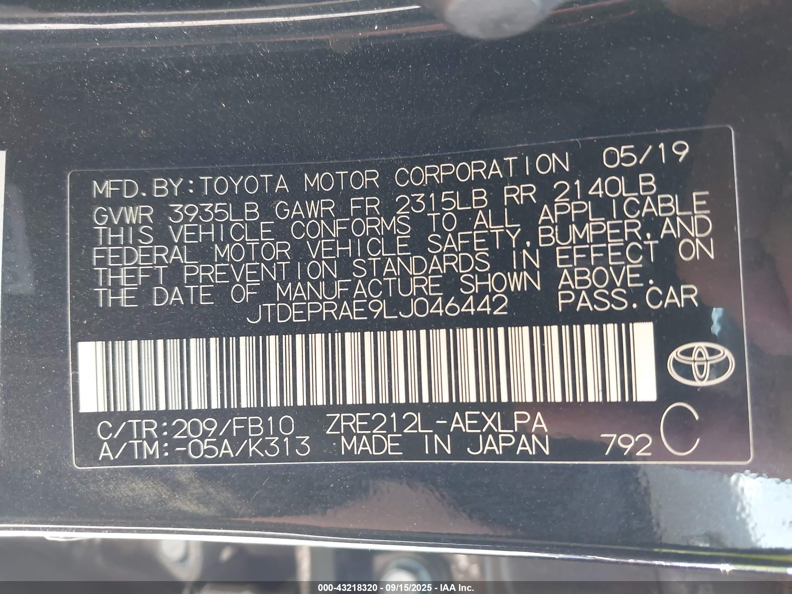 TOYOTA COROLLA image 9