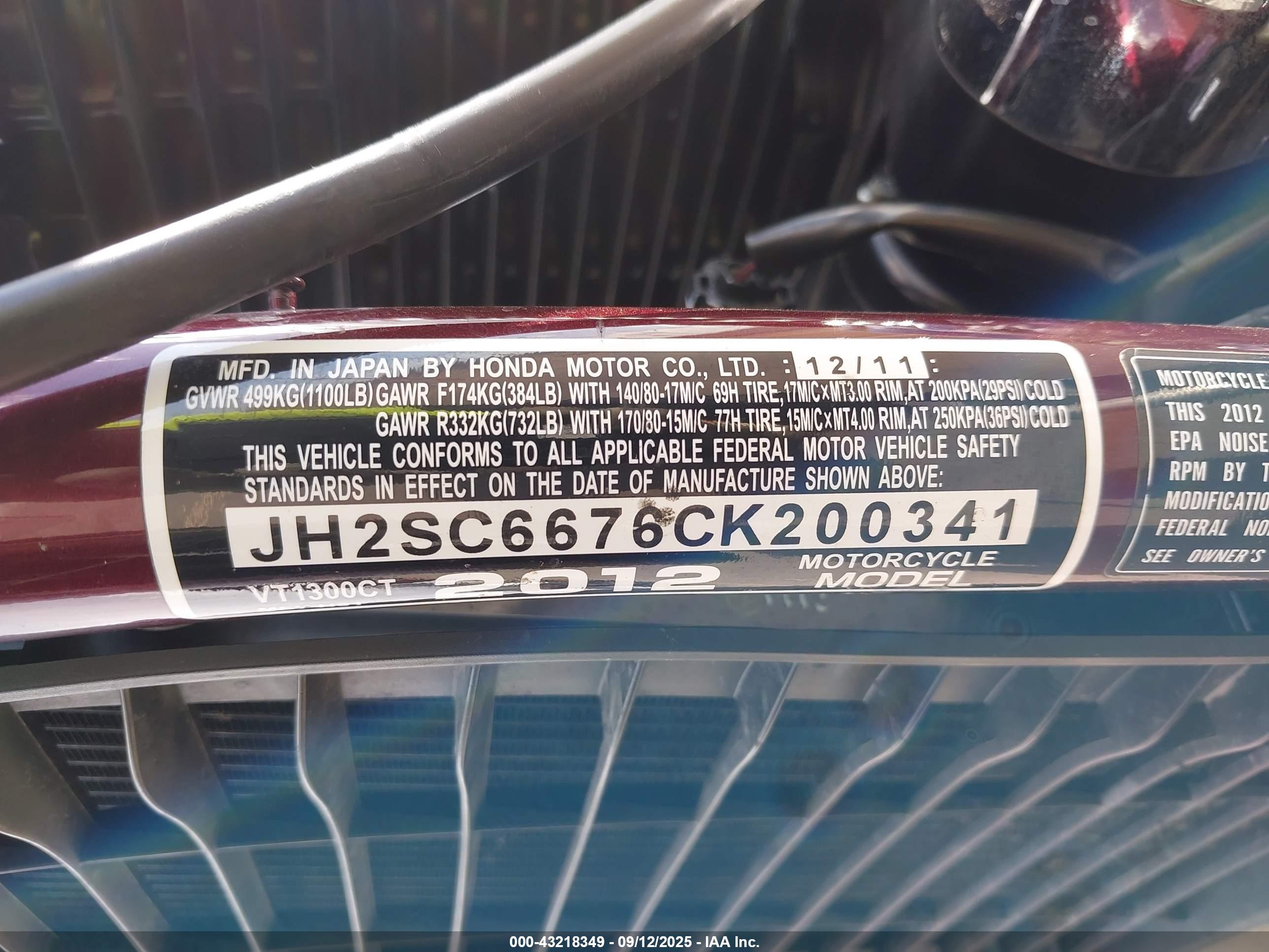 HONDA VT1300 image 10