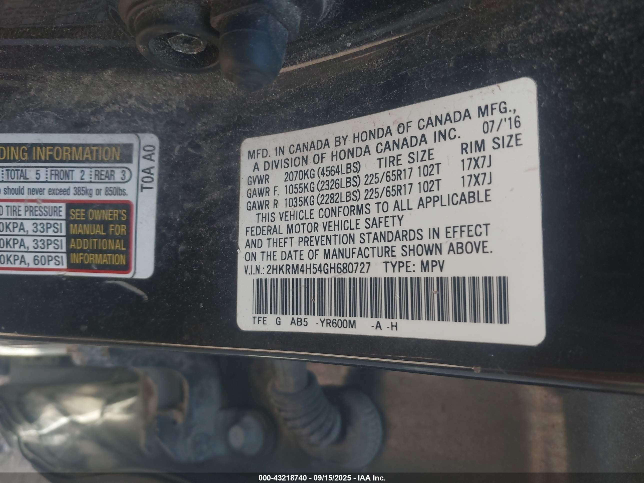 HONDA CR-V image 9