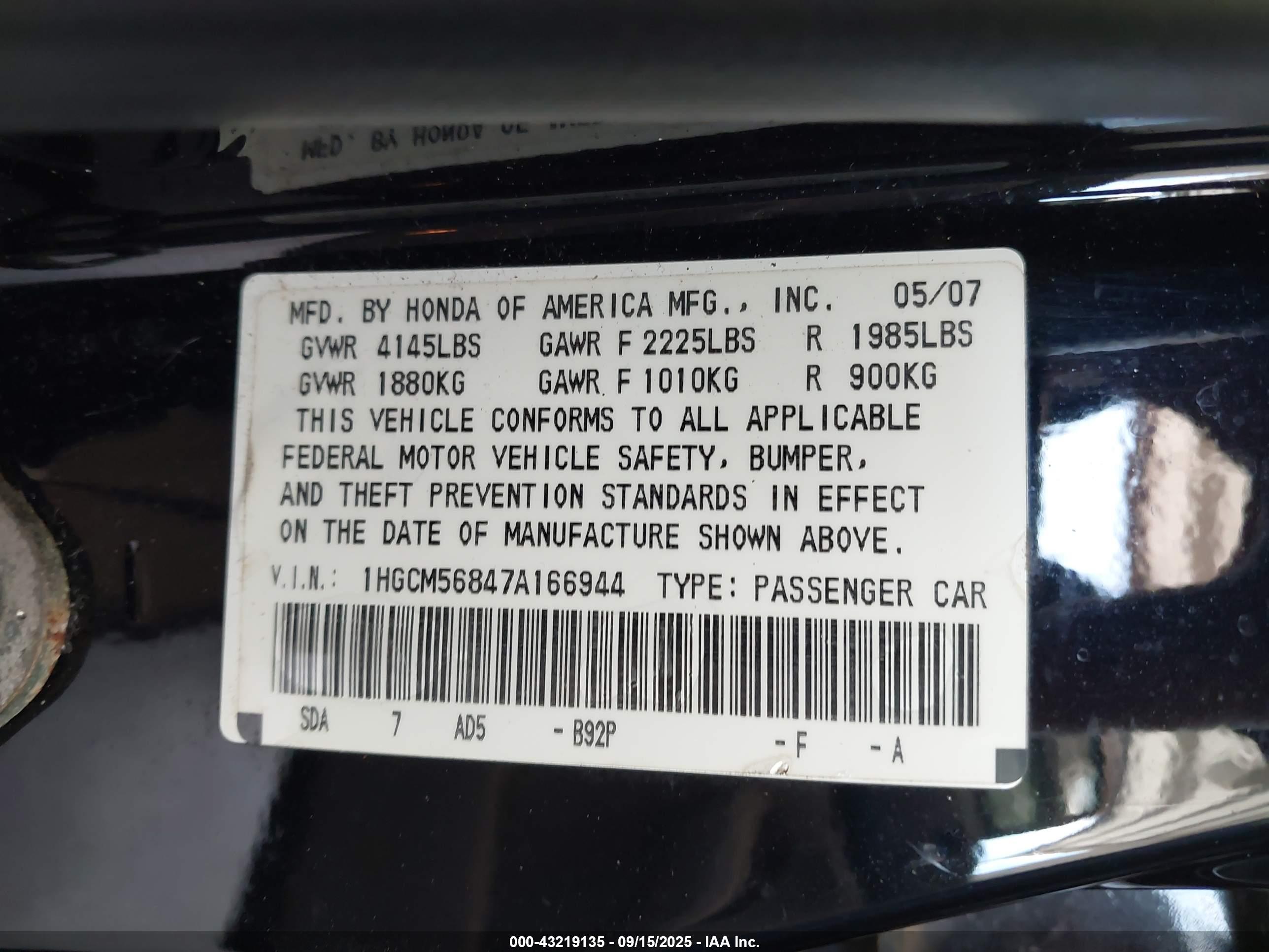 HONDA ACCORD image 9
