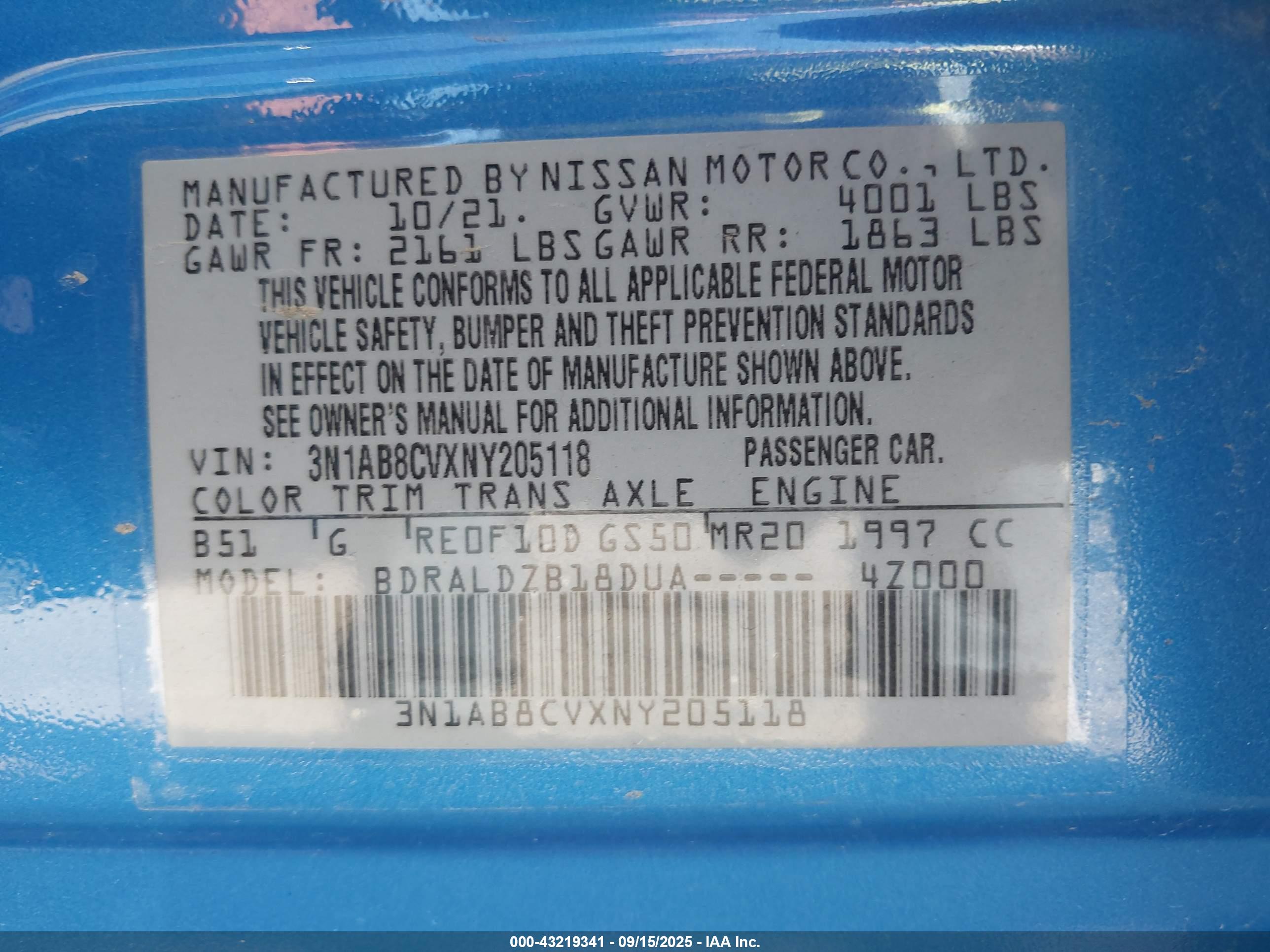 NISSAN SENTRA image 9