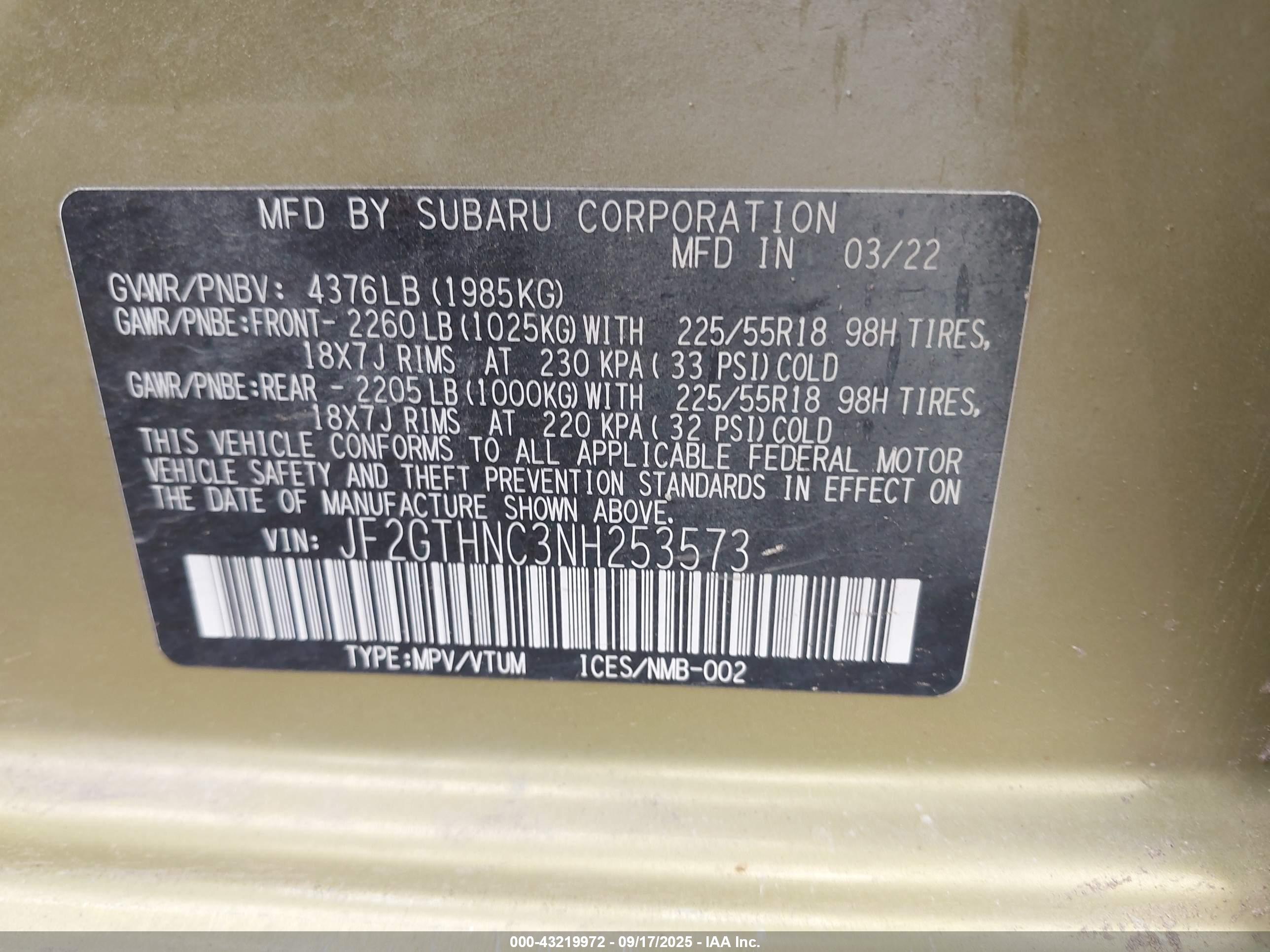 SUBARU CROSSTREK image 9