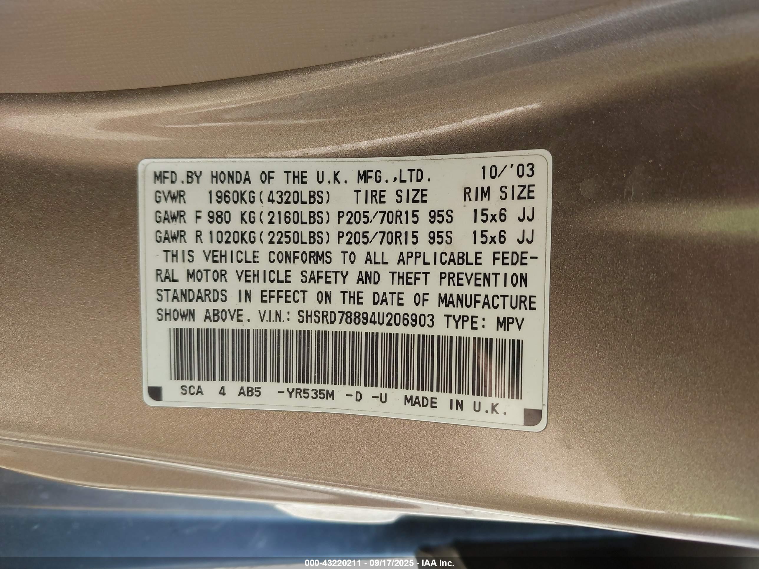 HONDA CR-V image 9