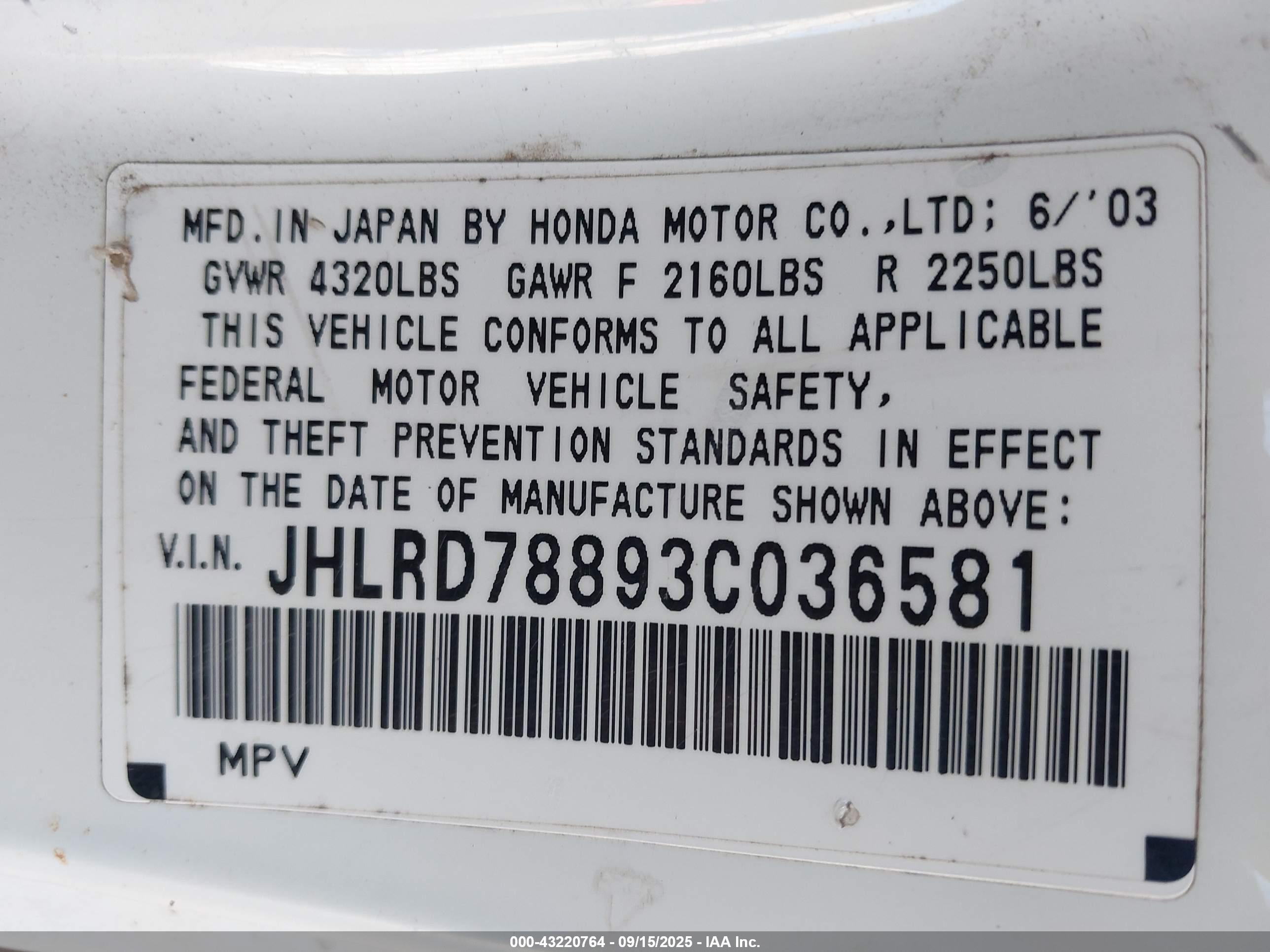 HONDA CR-V image 9
