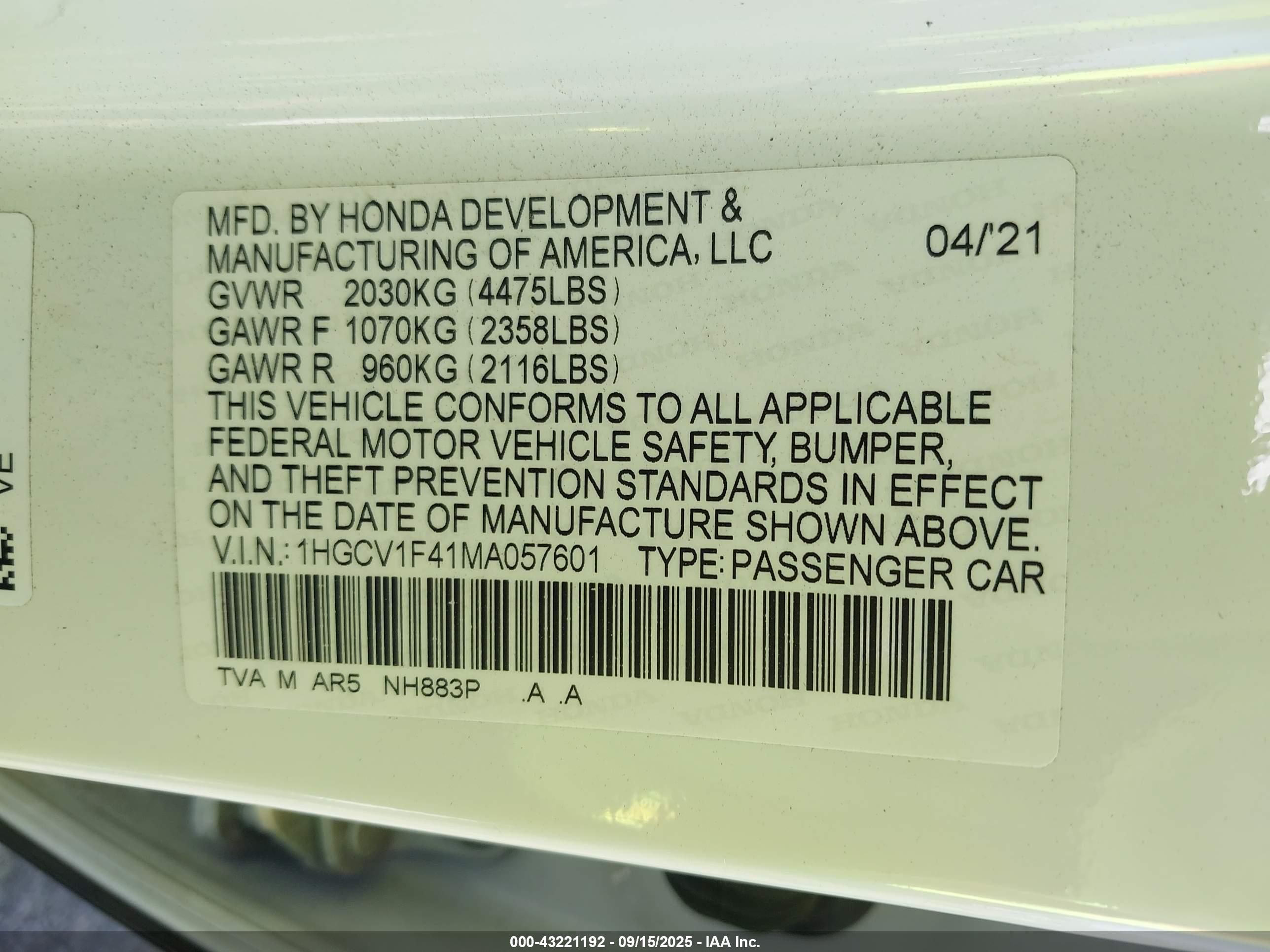 HONDA ACCORD image 9