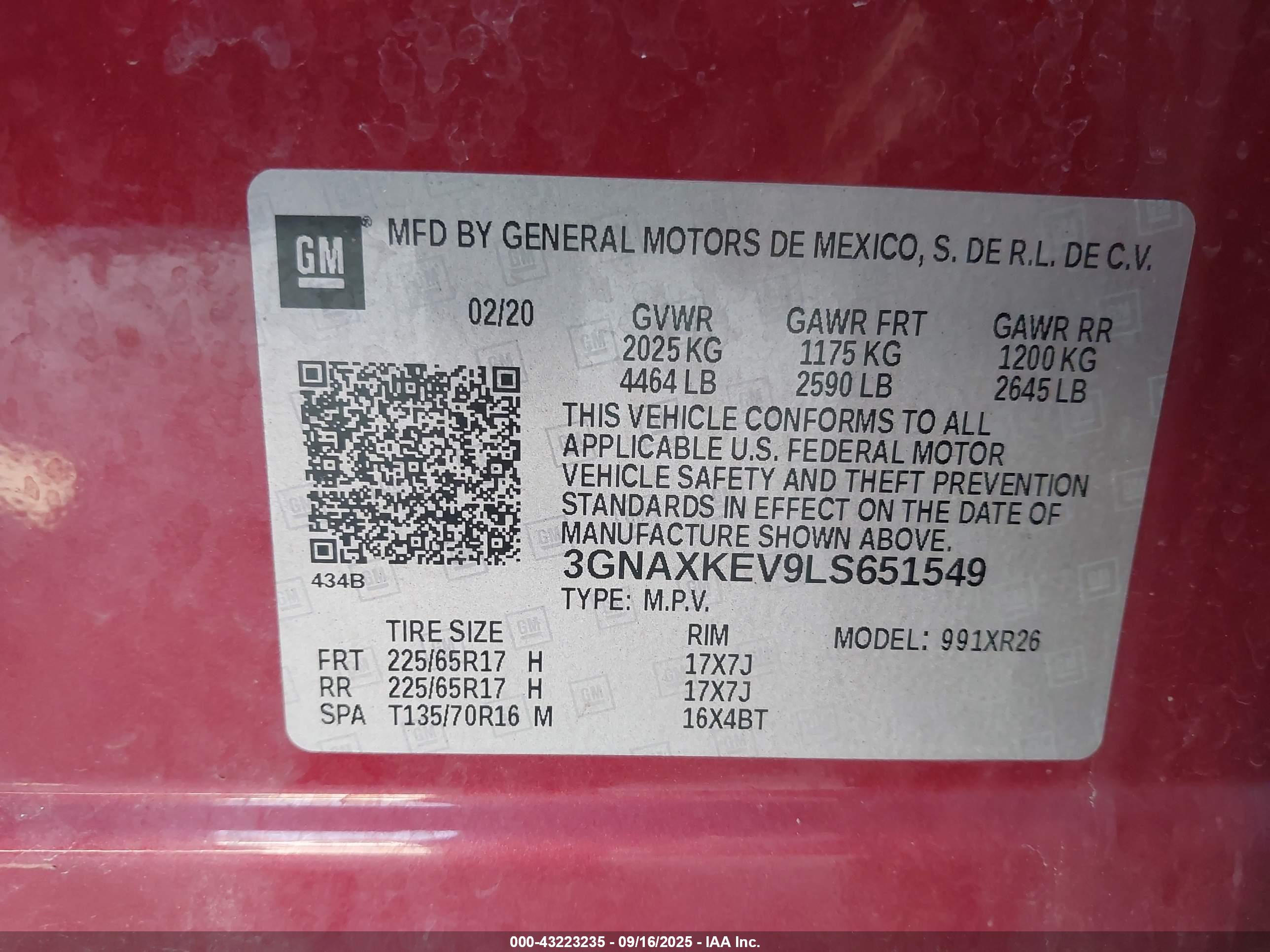 CHEVROLET EQUINOX image 9