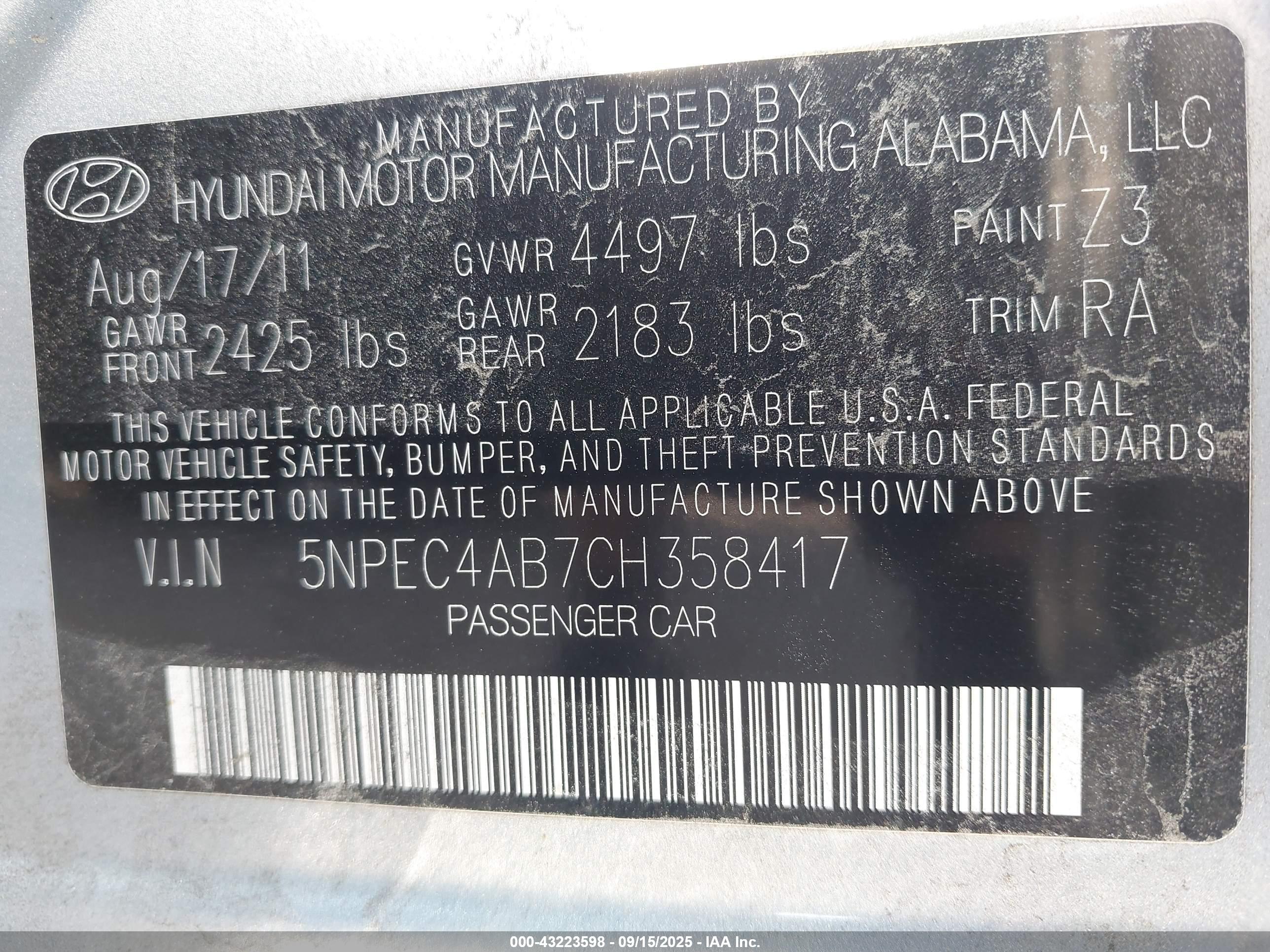 HYUNDAI SONATA image 9