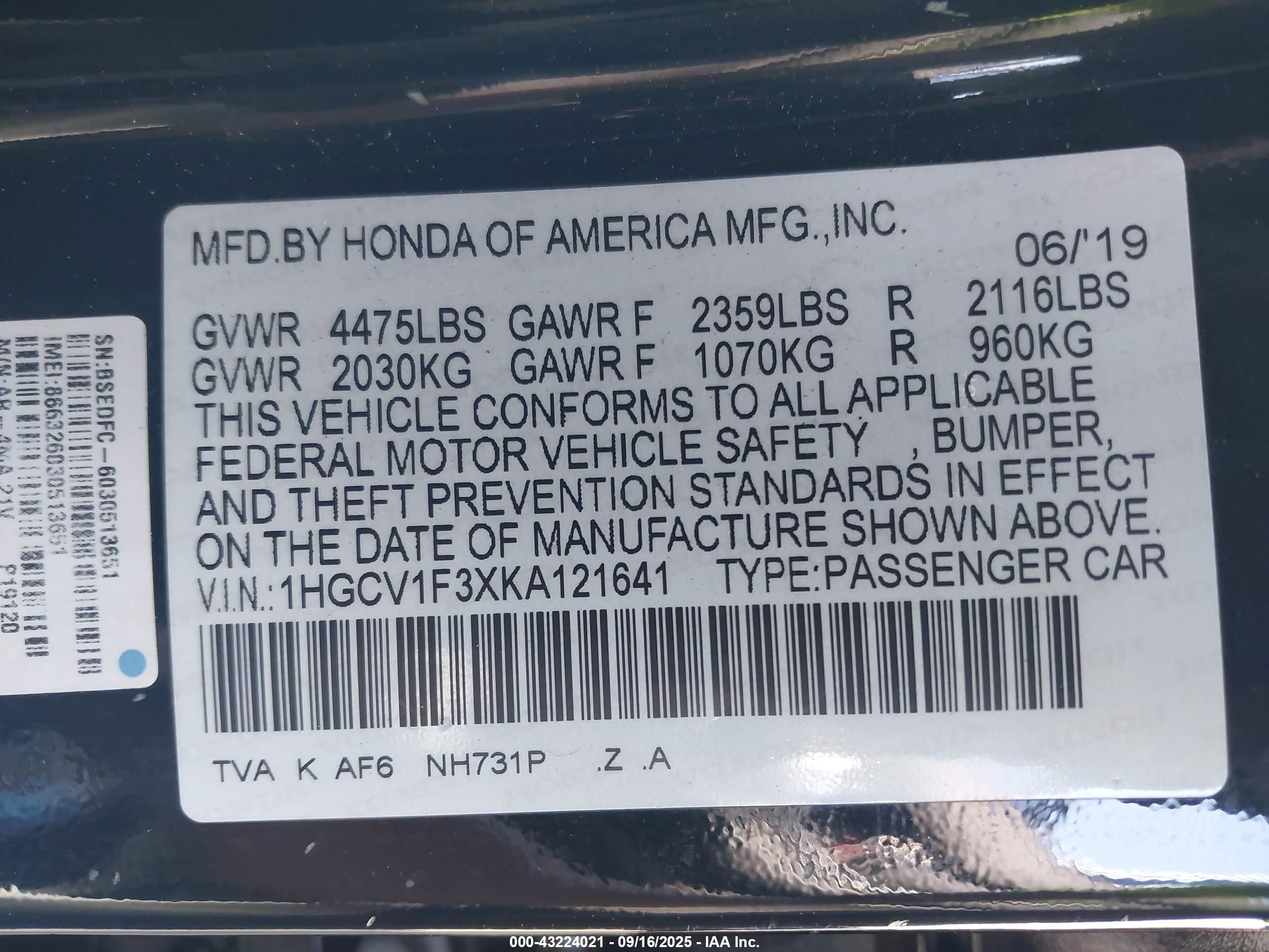 HONDA ACCORD image 9
