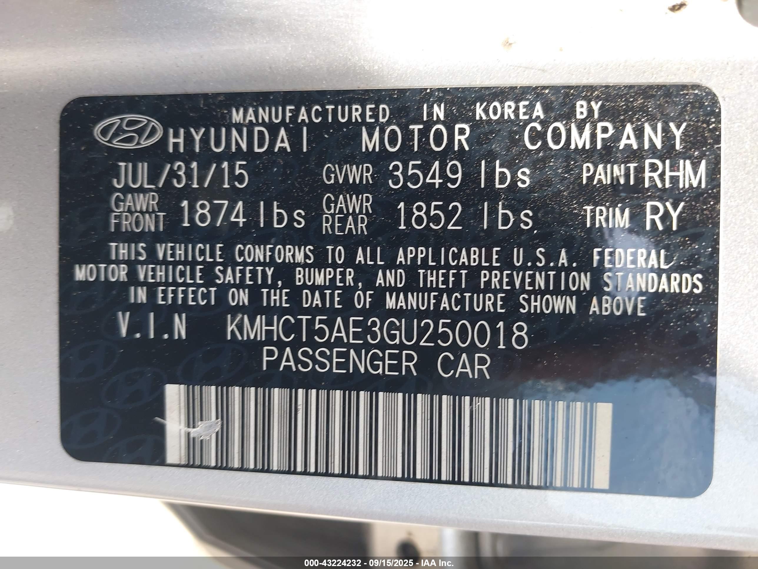 HYUNDAI ACCENT image 9
