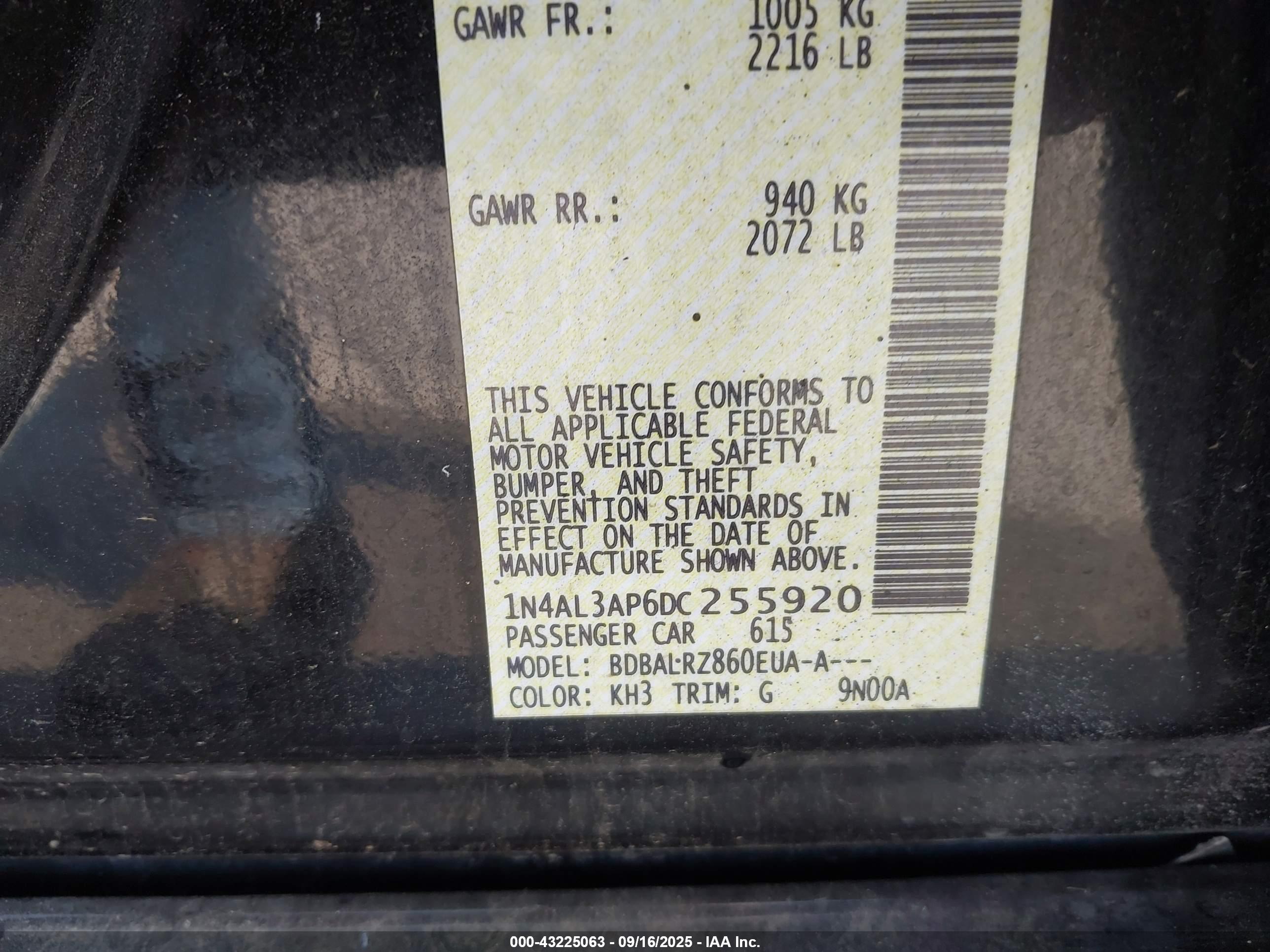 NISSAN ALTIMA image 9