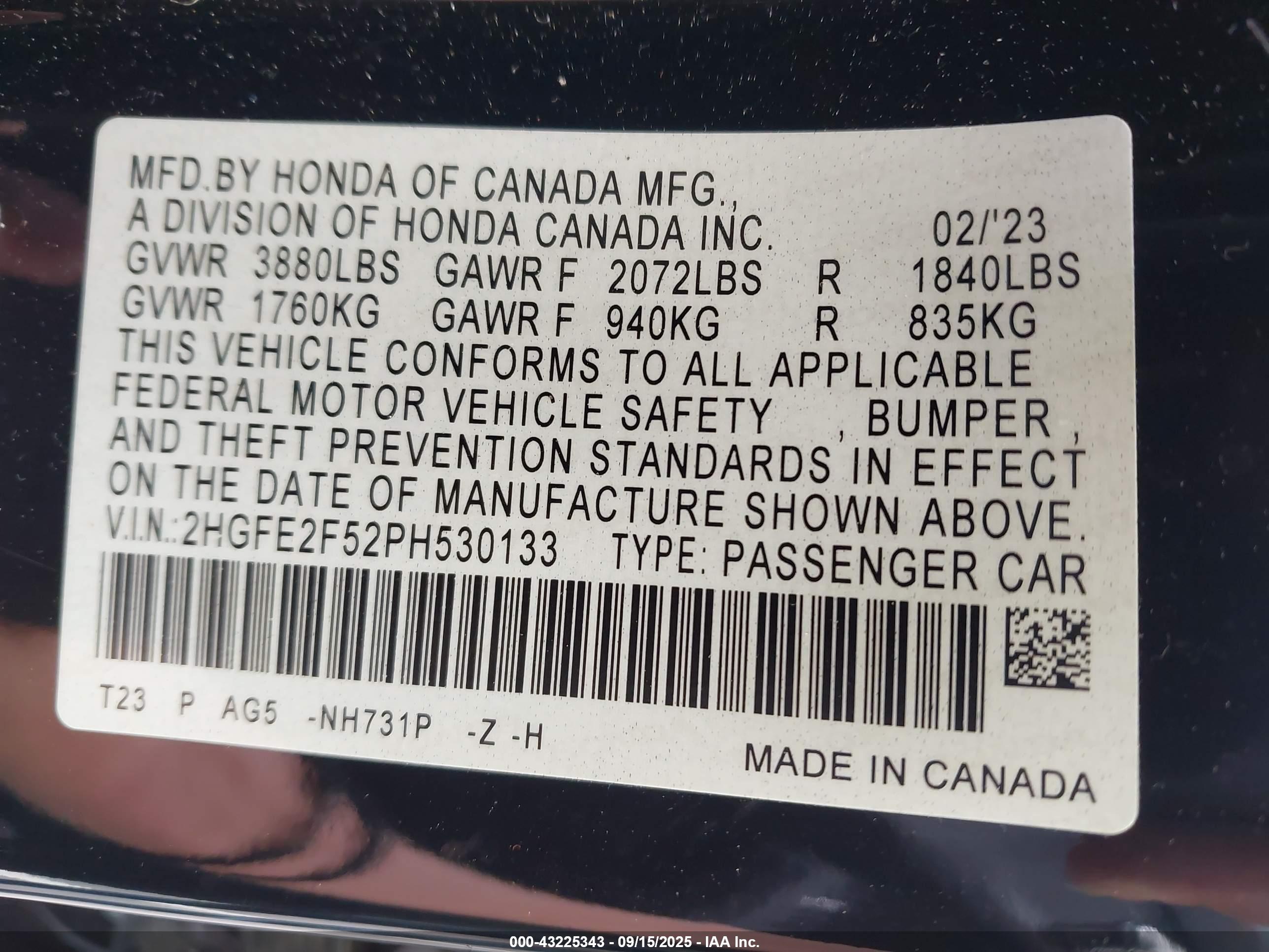 HONDA CIVIC image 9