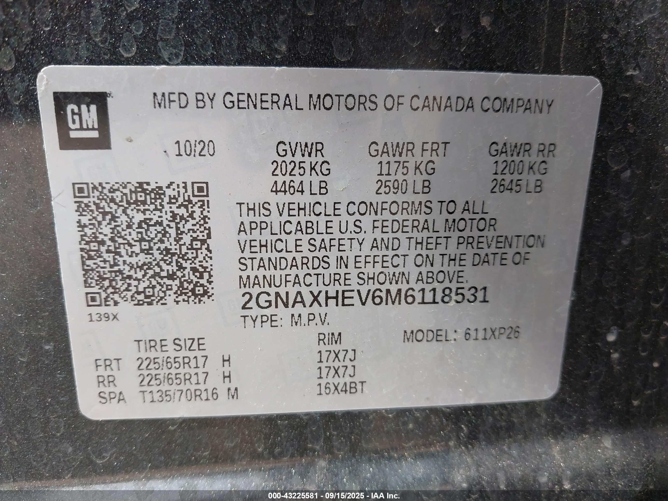 CHEVROLET EQUINOX image 9