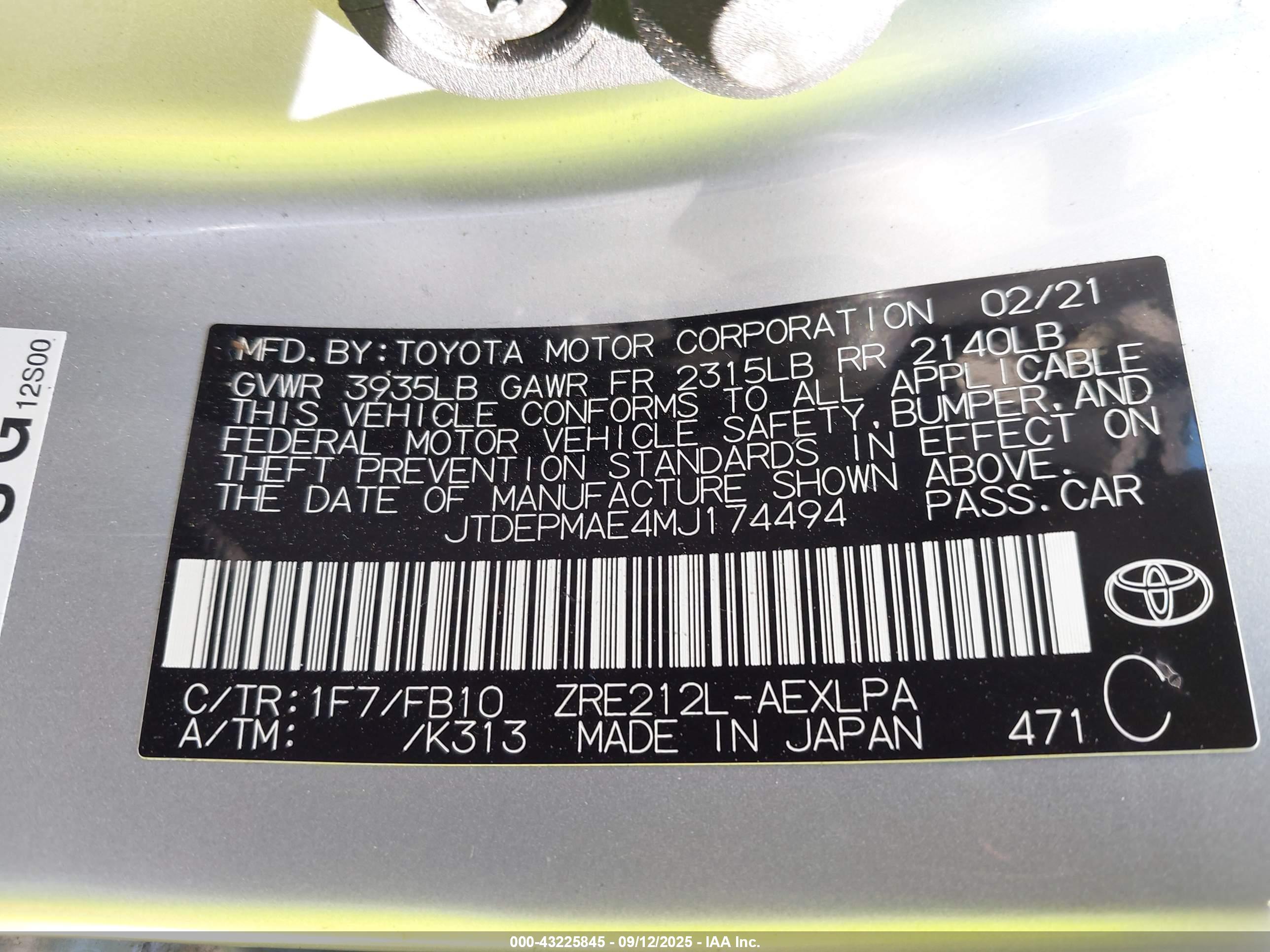 TOYOTA COROLLA image 9