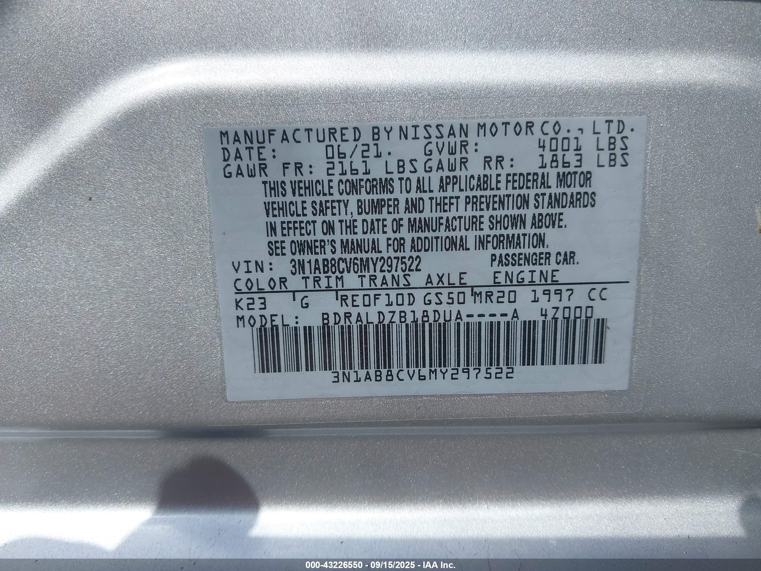 NISSAN SENTRA image 9