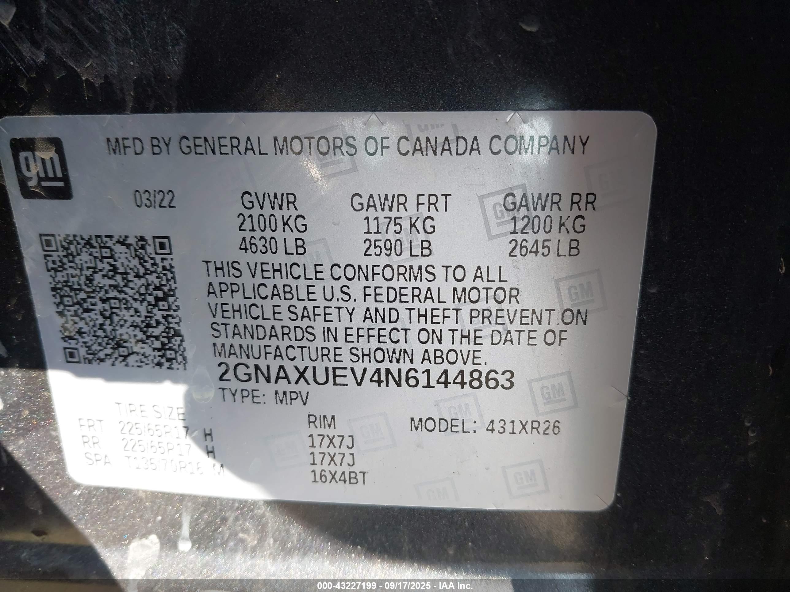 CHEVROLET EQUINOX image 9