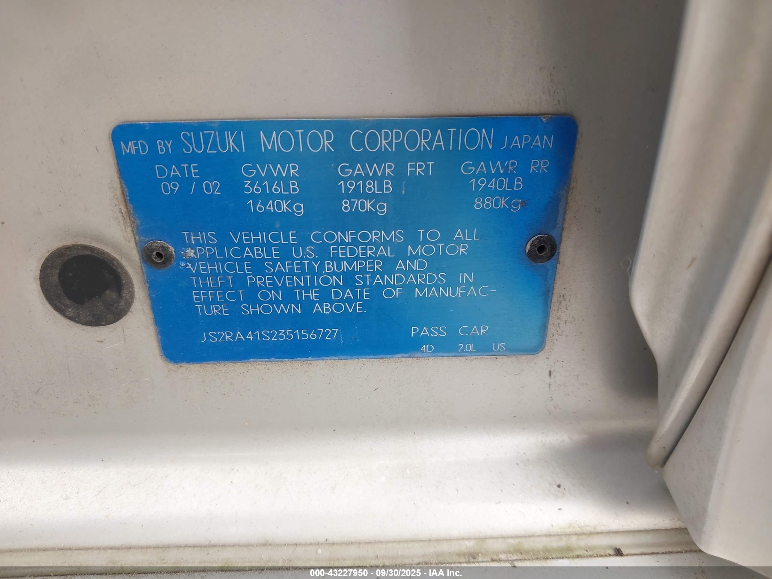 SUZUKI AERIO image 9