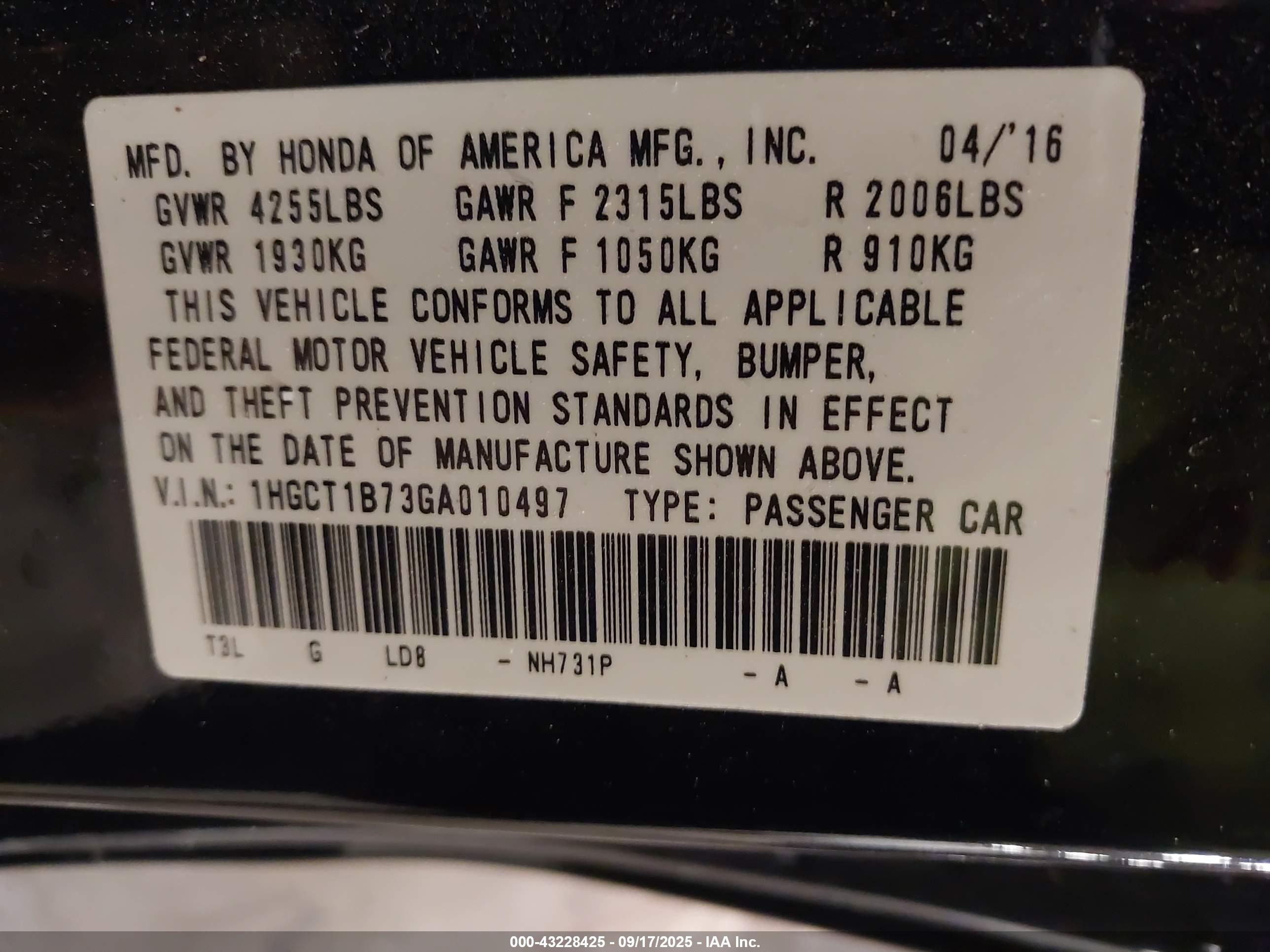 HONDA ACCORD image 9