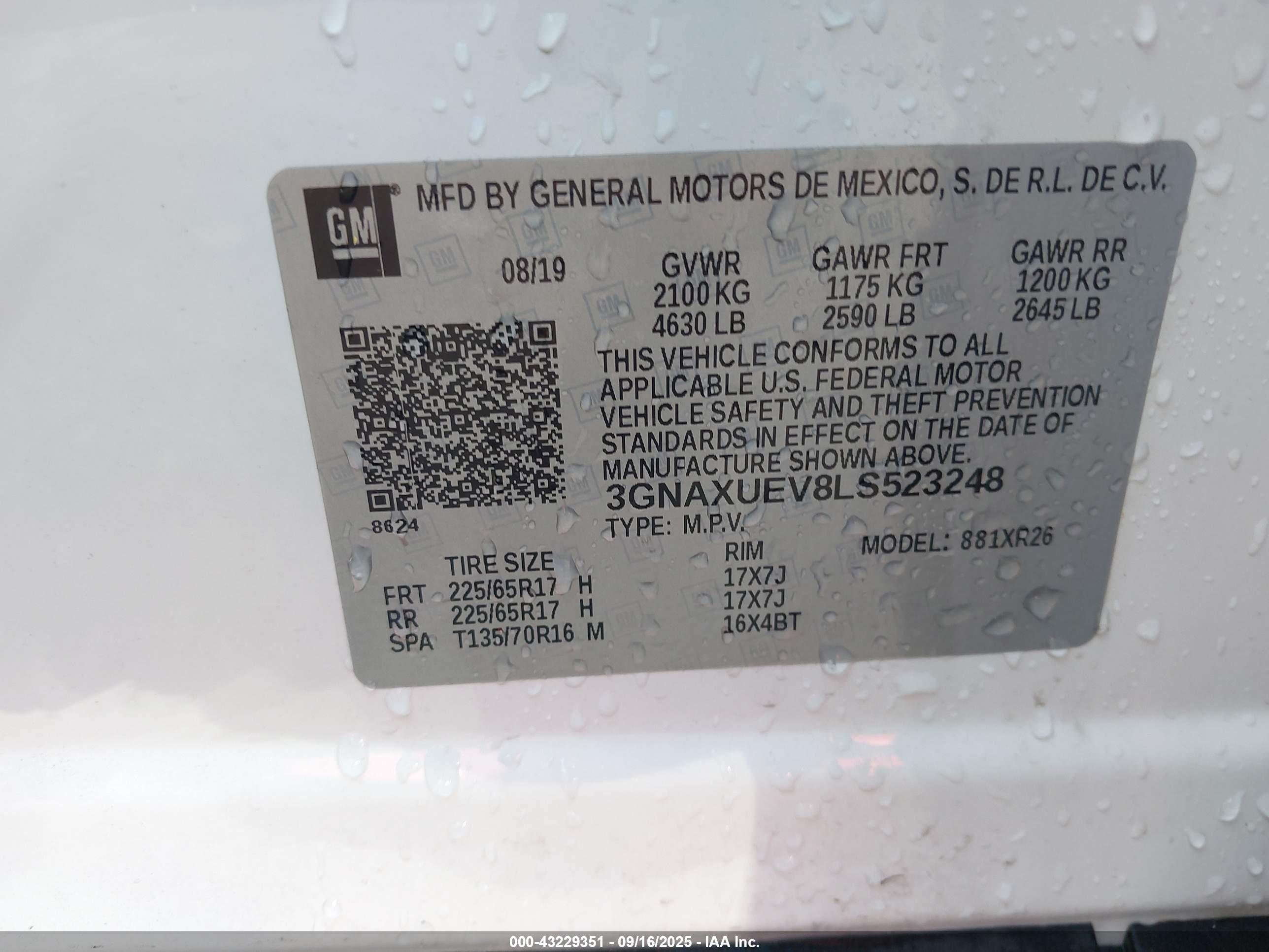 CHEVROLET EQUINOX image 9