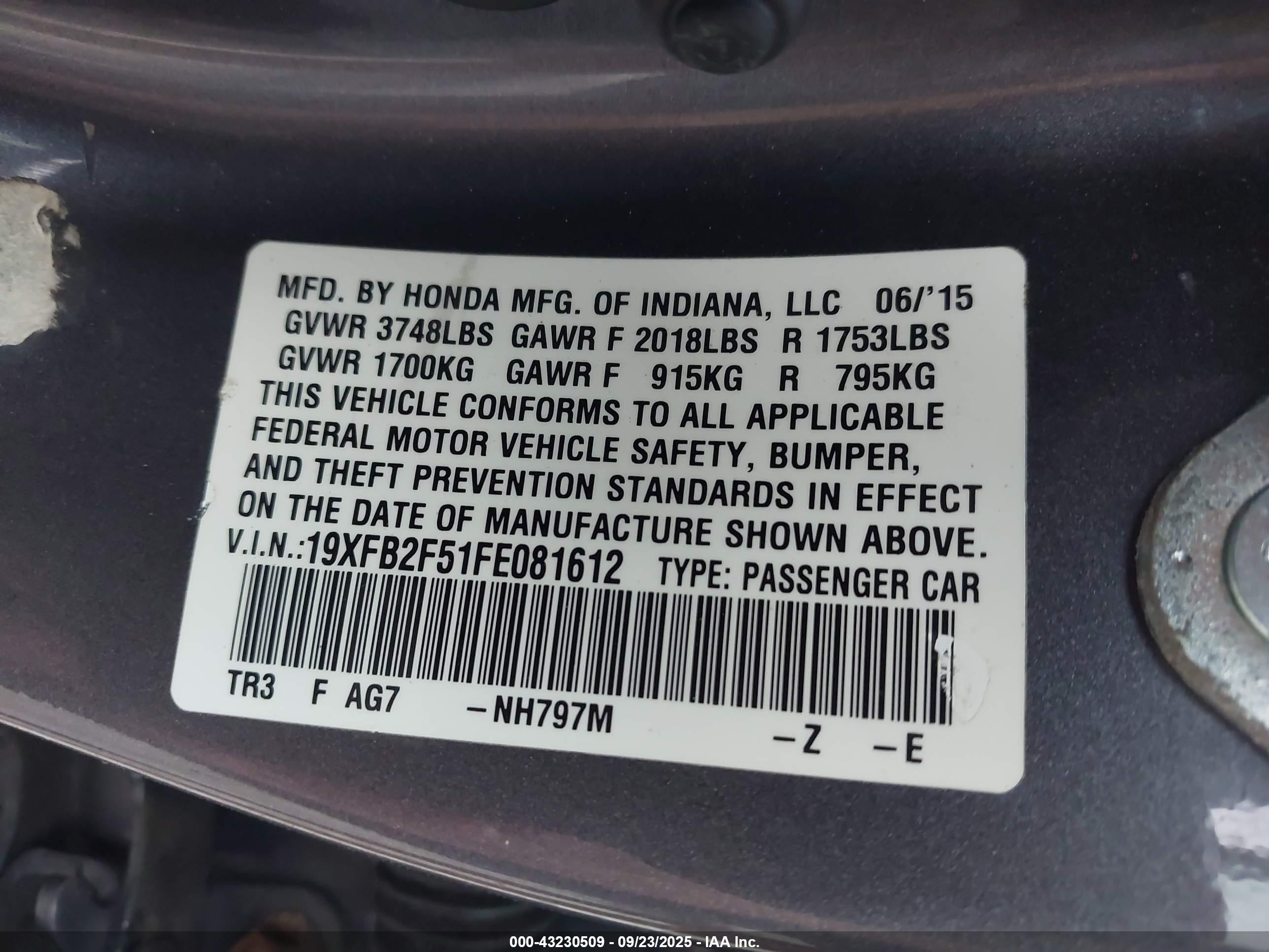 HONDA CIVIC image 9