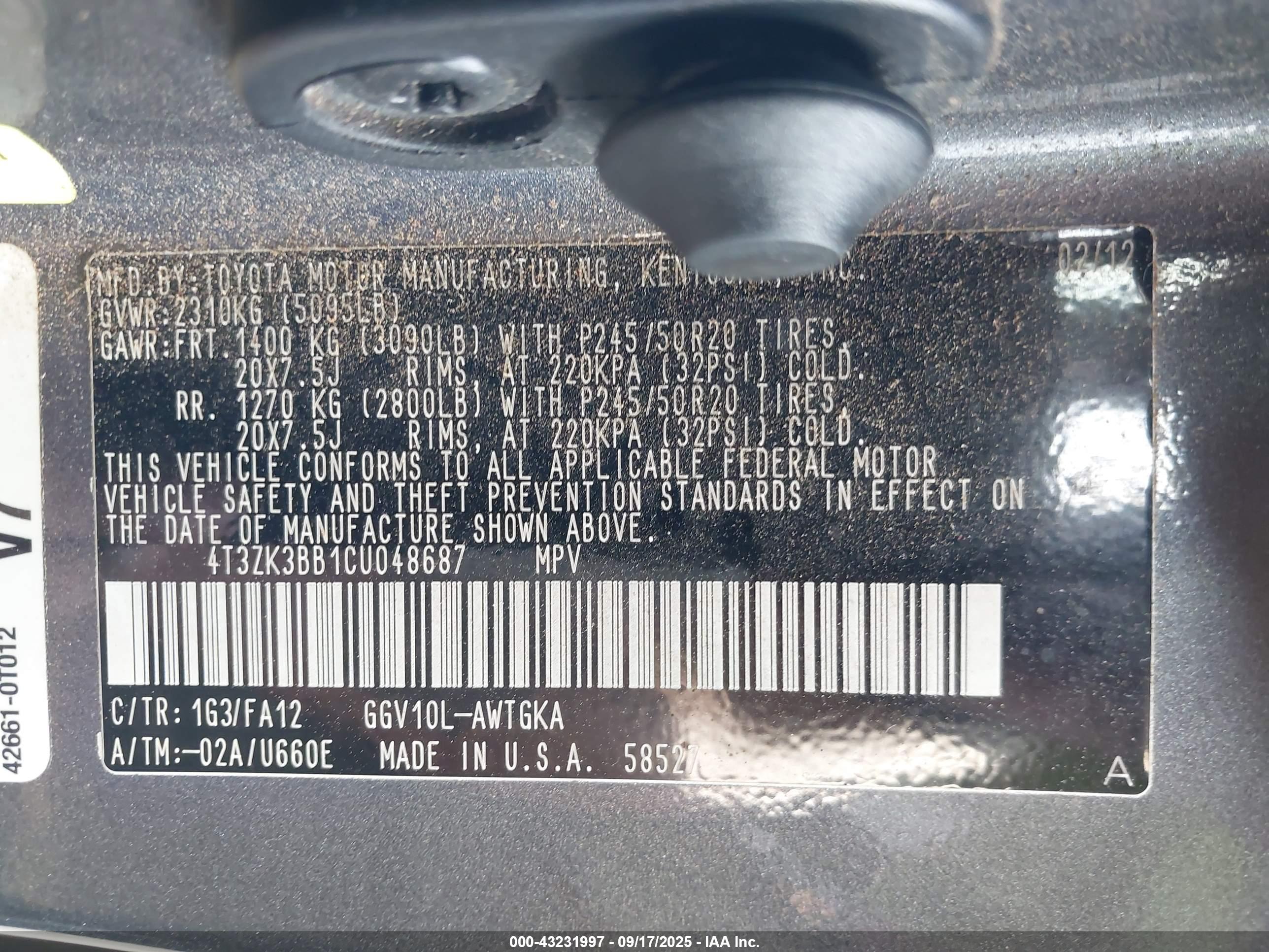 TOYOTA VENZA image 9