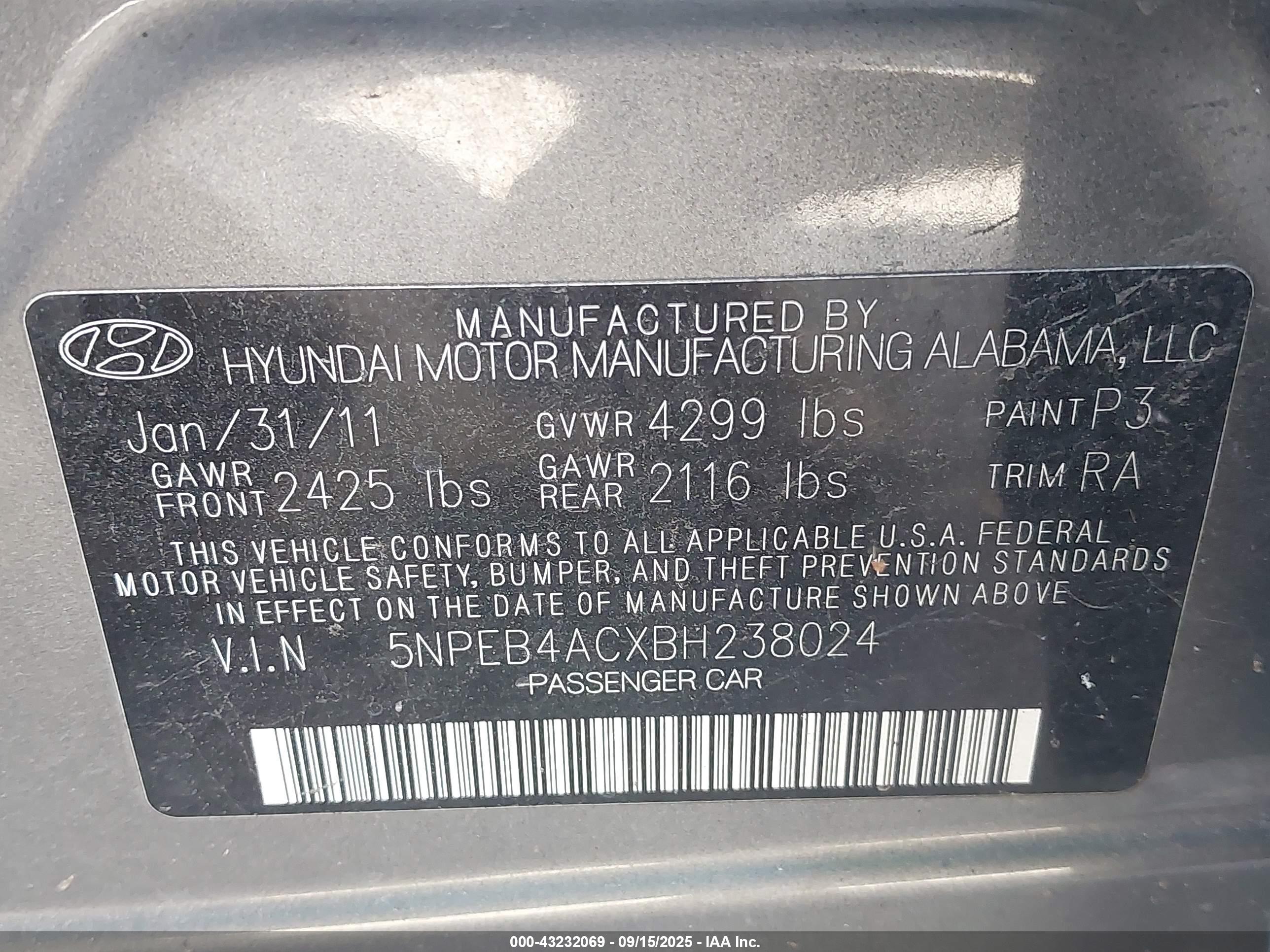 HYUNDAI SONATA image 9