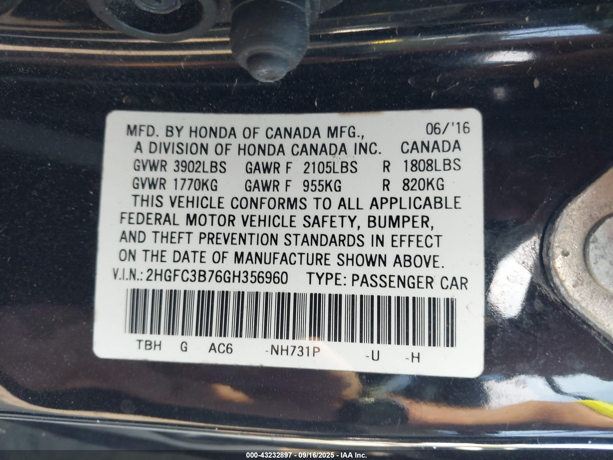 HONDA CIVIC image 9