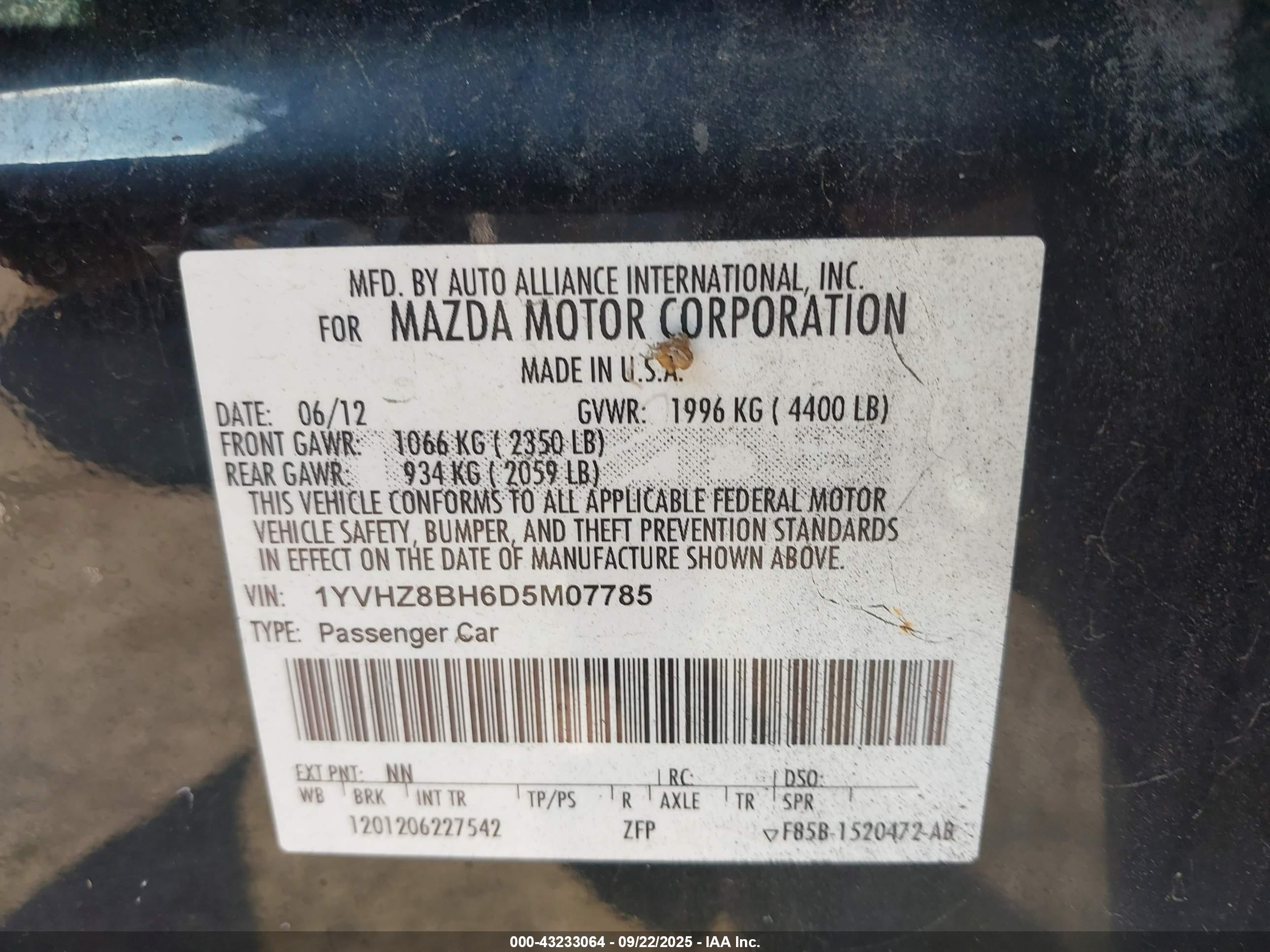 MAZDA MAZDA6 image 9