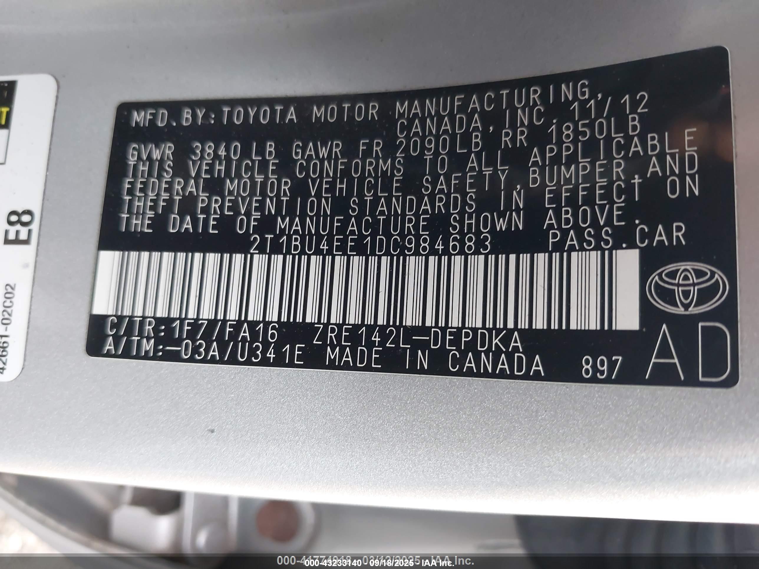 TOYOTA COROLLA image 9