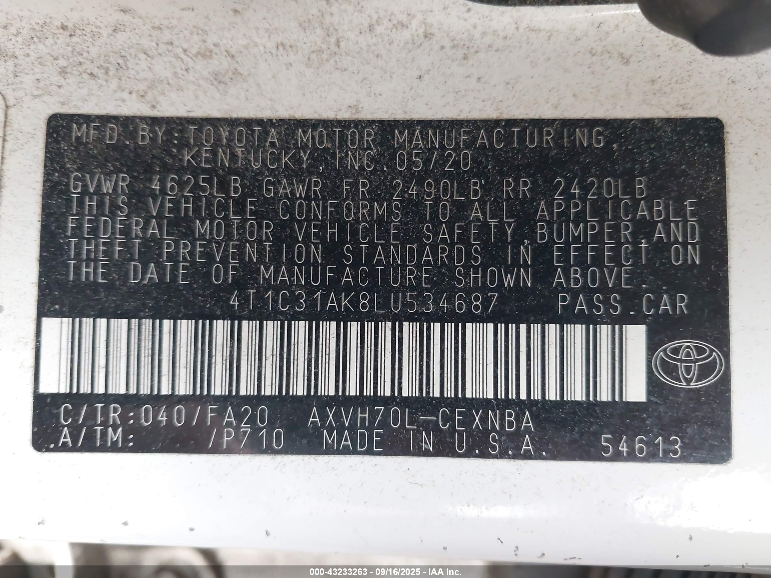 TOYOTA CAMRY image 9
